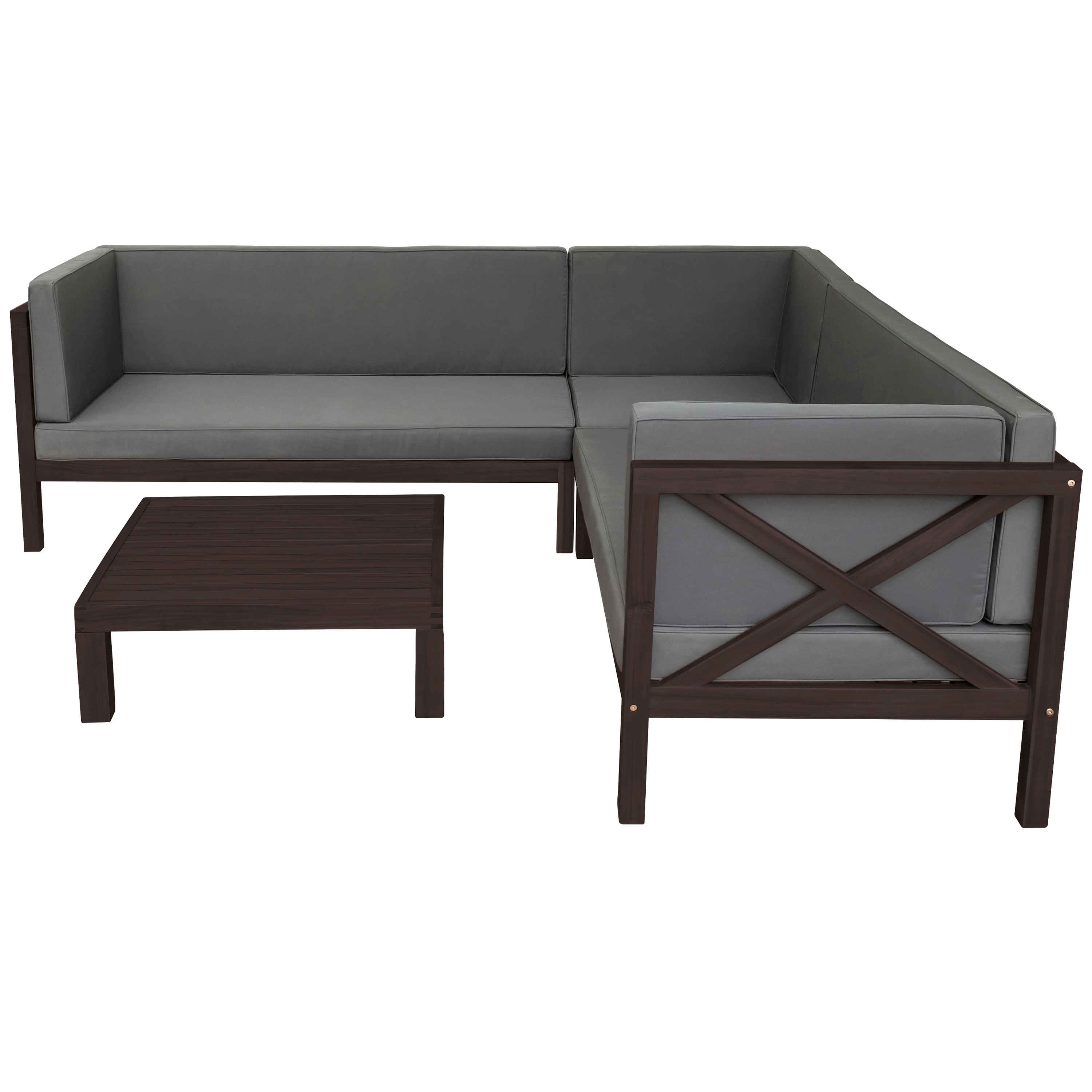 Ellison patio sectional outlet with cushions