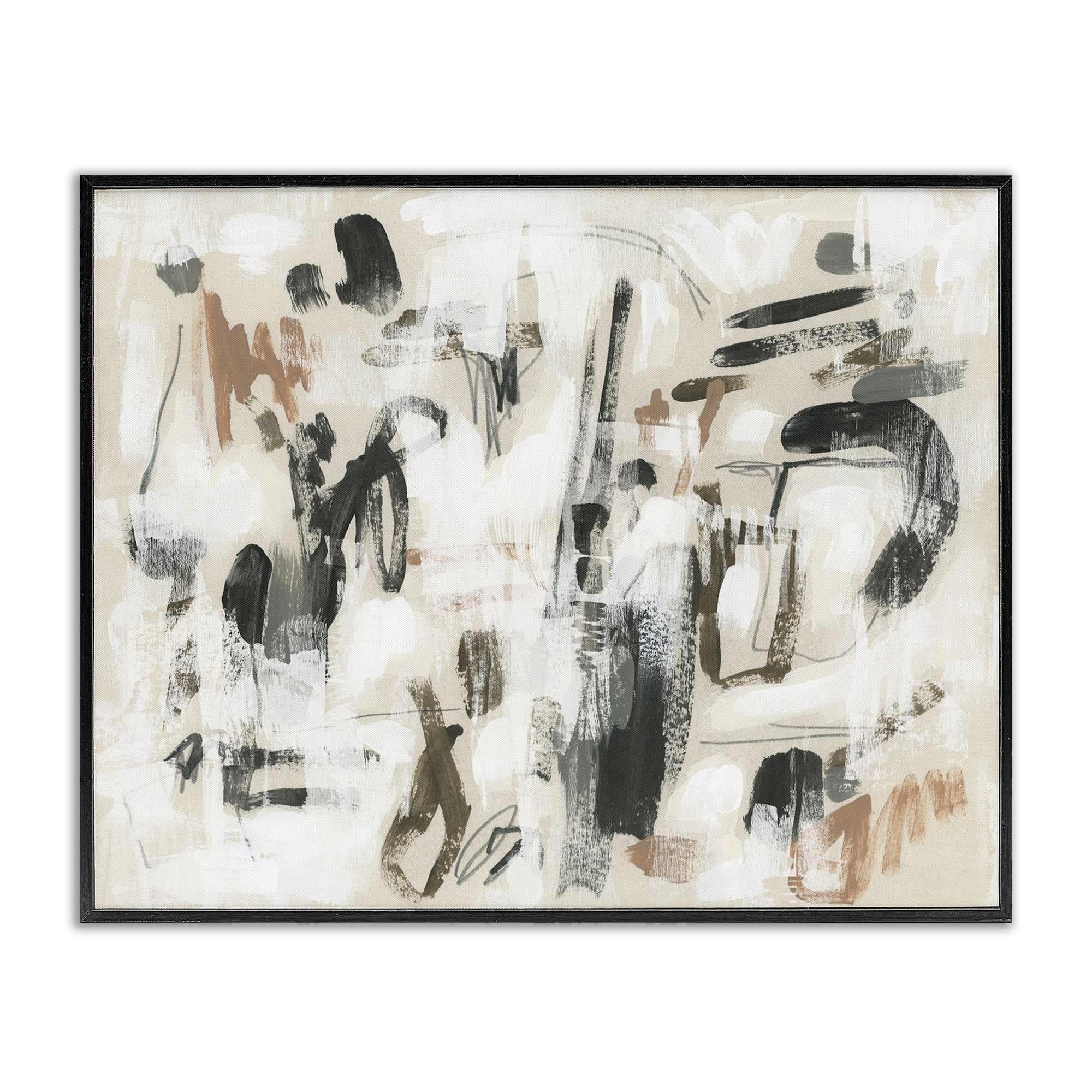Stupell Industries BS-354-FR-11X14 Chaotic Earthy Strokes Framed Giclee design by June Erica Vess