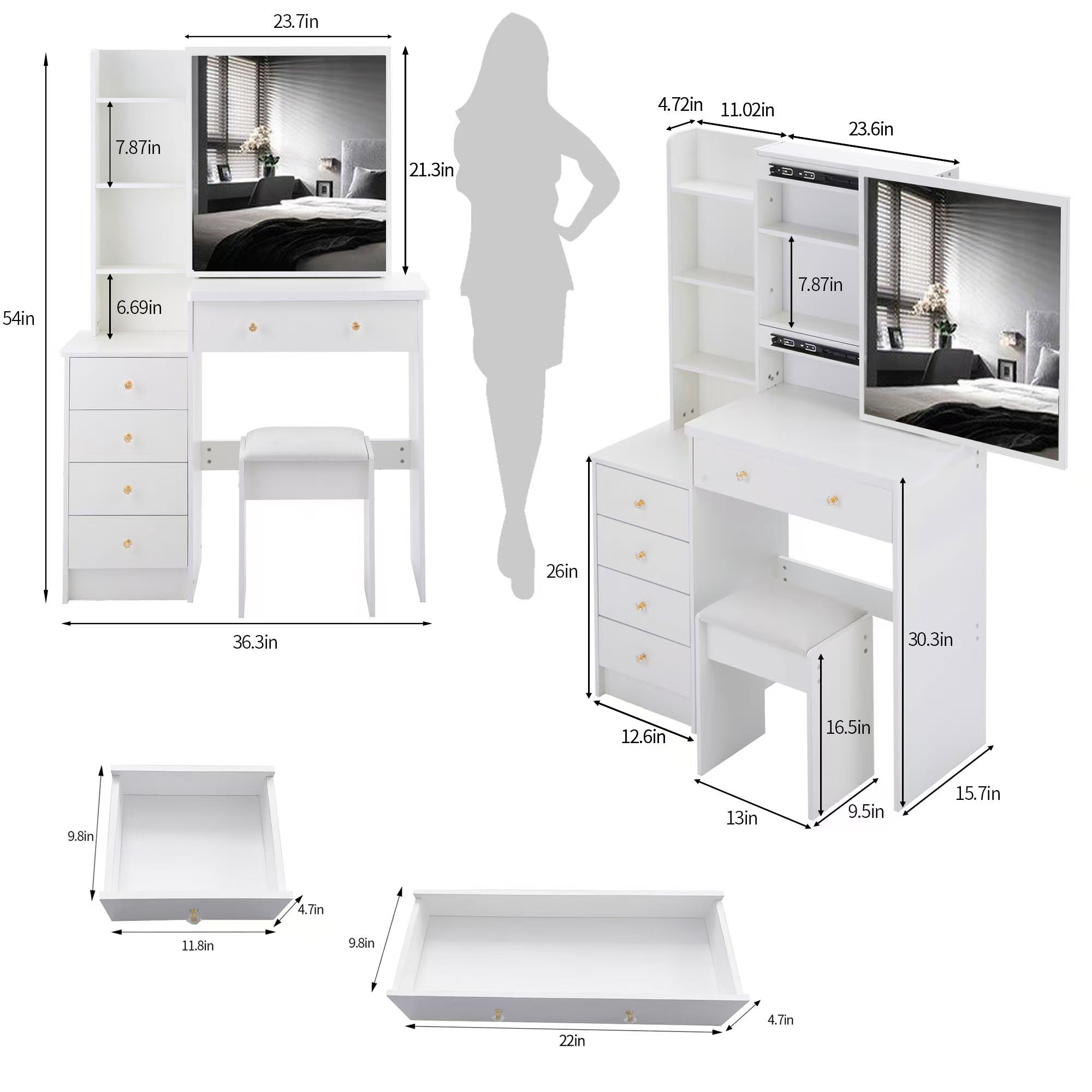 Bybafun YA3800168 Bedroom-Vanities - View #4