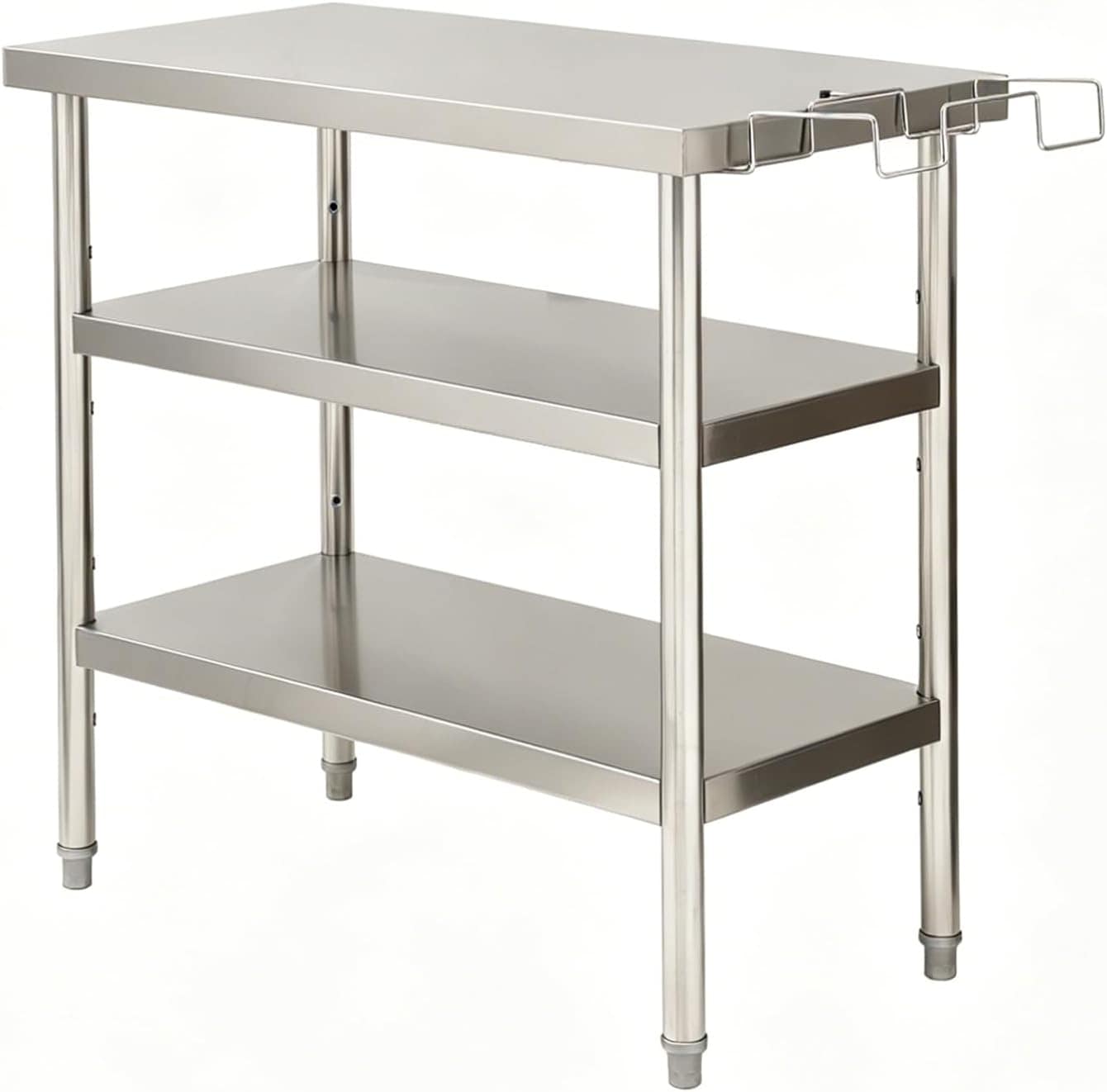 GAOMON 36 In x18 In Stainless Steel Kitchen Island 0.7mm Heavy Duty ...