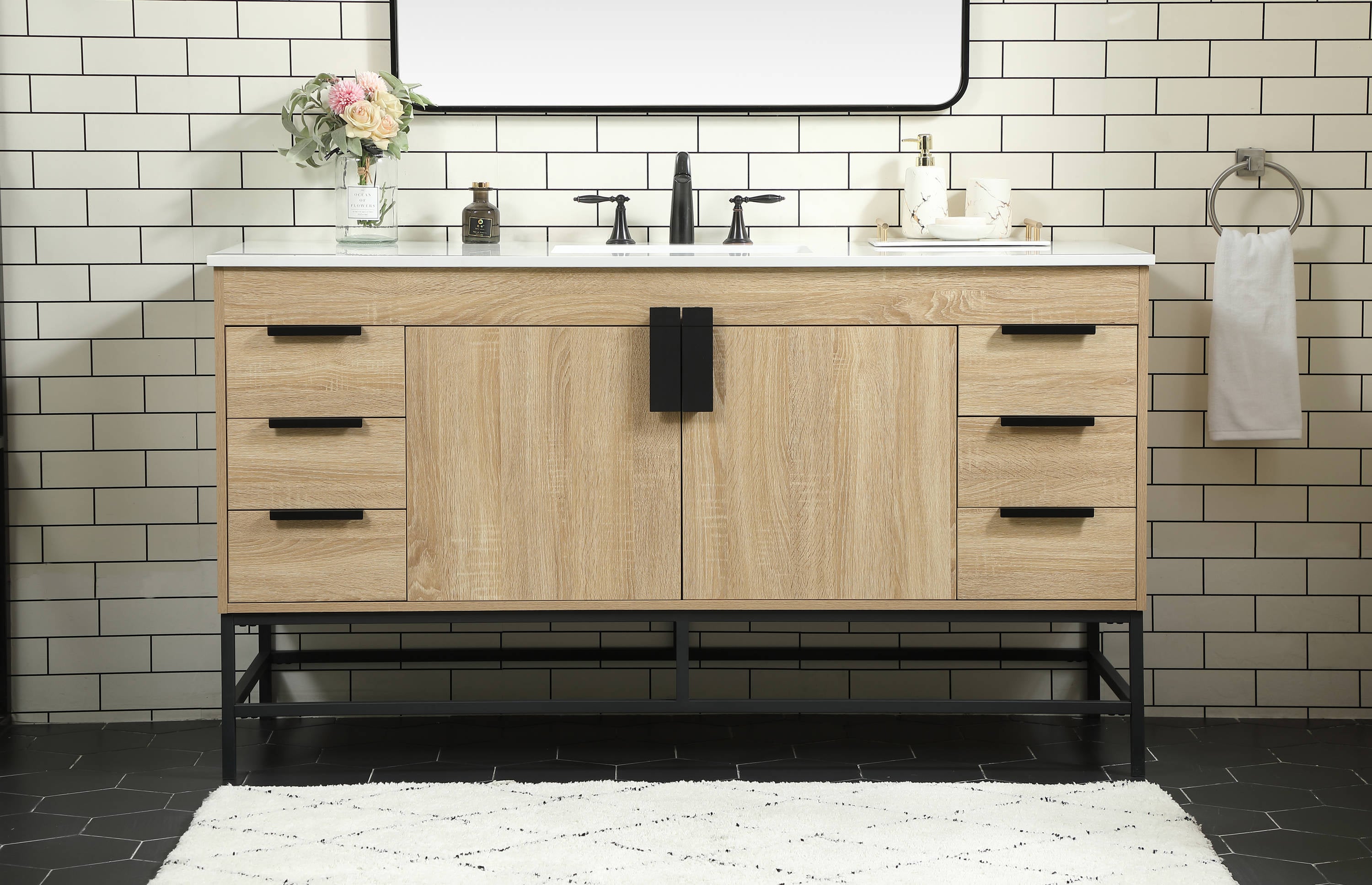Elegant Decor HF146580MW Bath-Vanity-Combo - View #2
