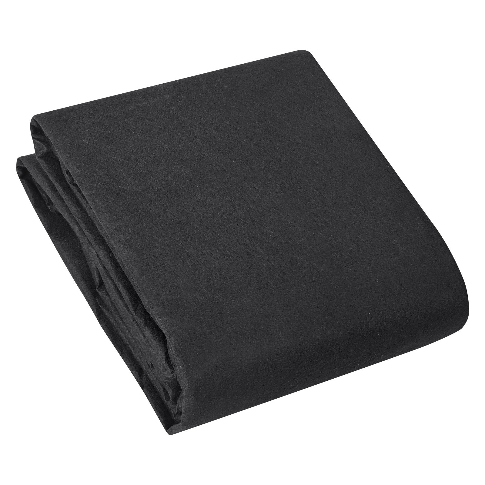 Mecale 10 x 100 ft 8 oz Non-Woven Geotextile Landscape Fabric Heavy Duty Weed Barrier Black