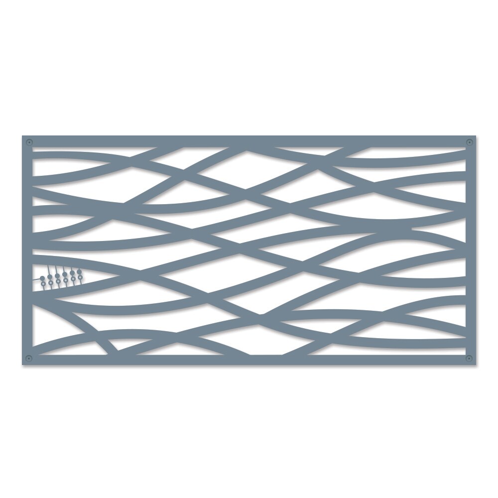 Style Selections 63408-1 1/4-in x 24-in x 4-ft Wave Twilight Polypropylene Decorative Screen Panel