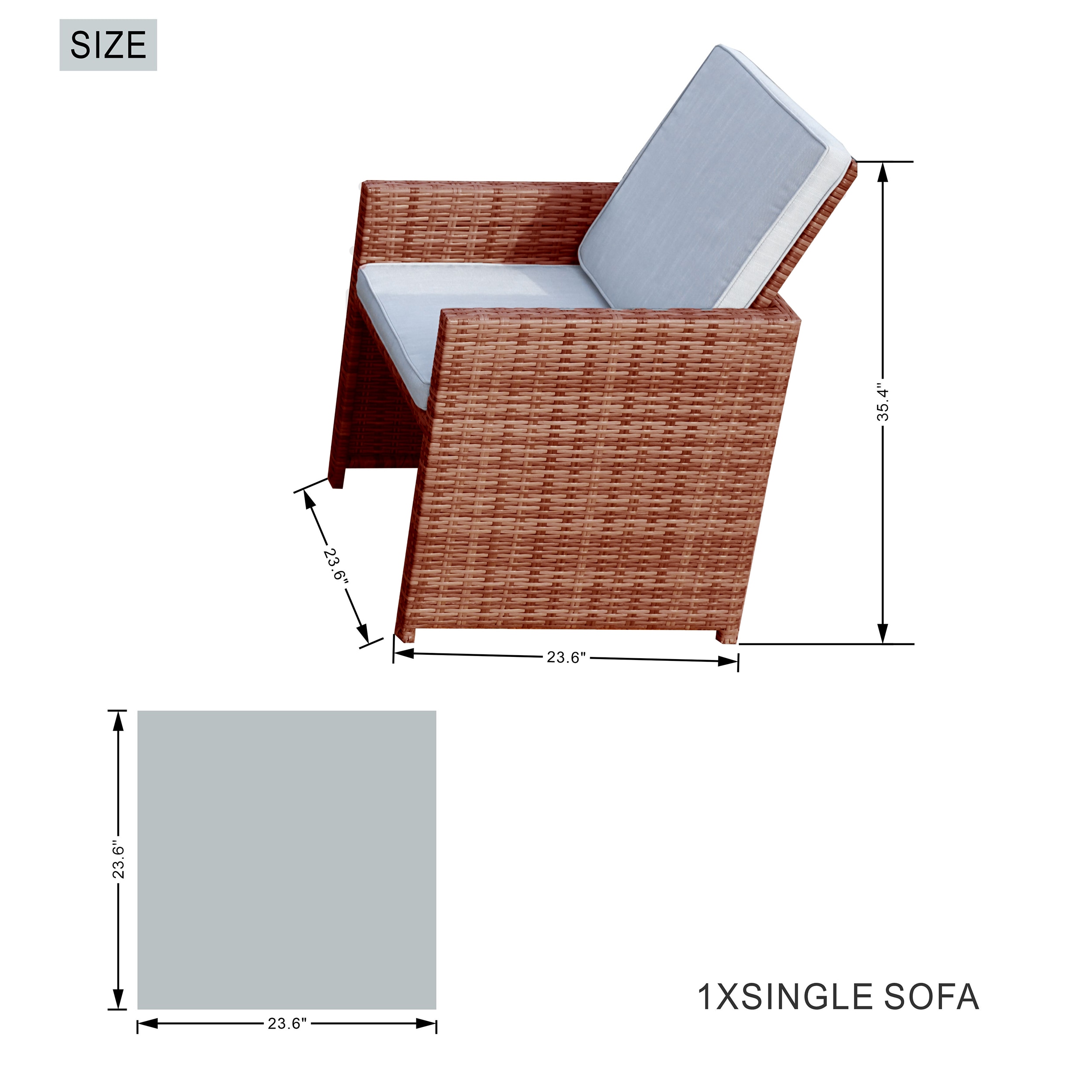 Moda Furnishings MAG-2180-3234B Patio-Conversation-Sets - View #7