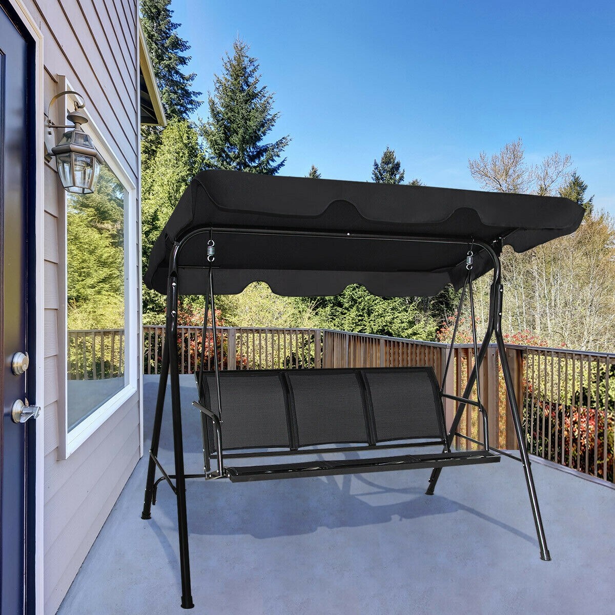 Forclover HYFE-70492BK Replace-Porch-Swing-Glider-Tops - View #5