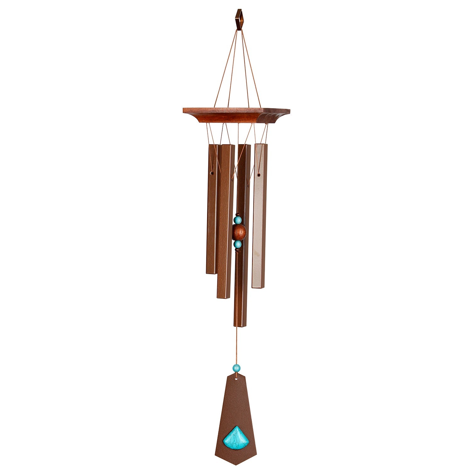 Woodstock Chimes RCT 22-Inches Turquoise Metal Wind Chime