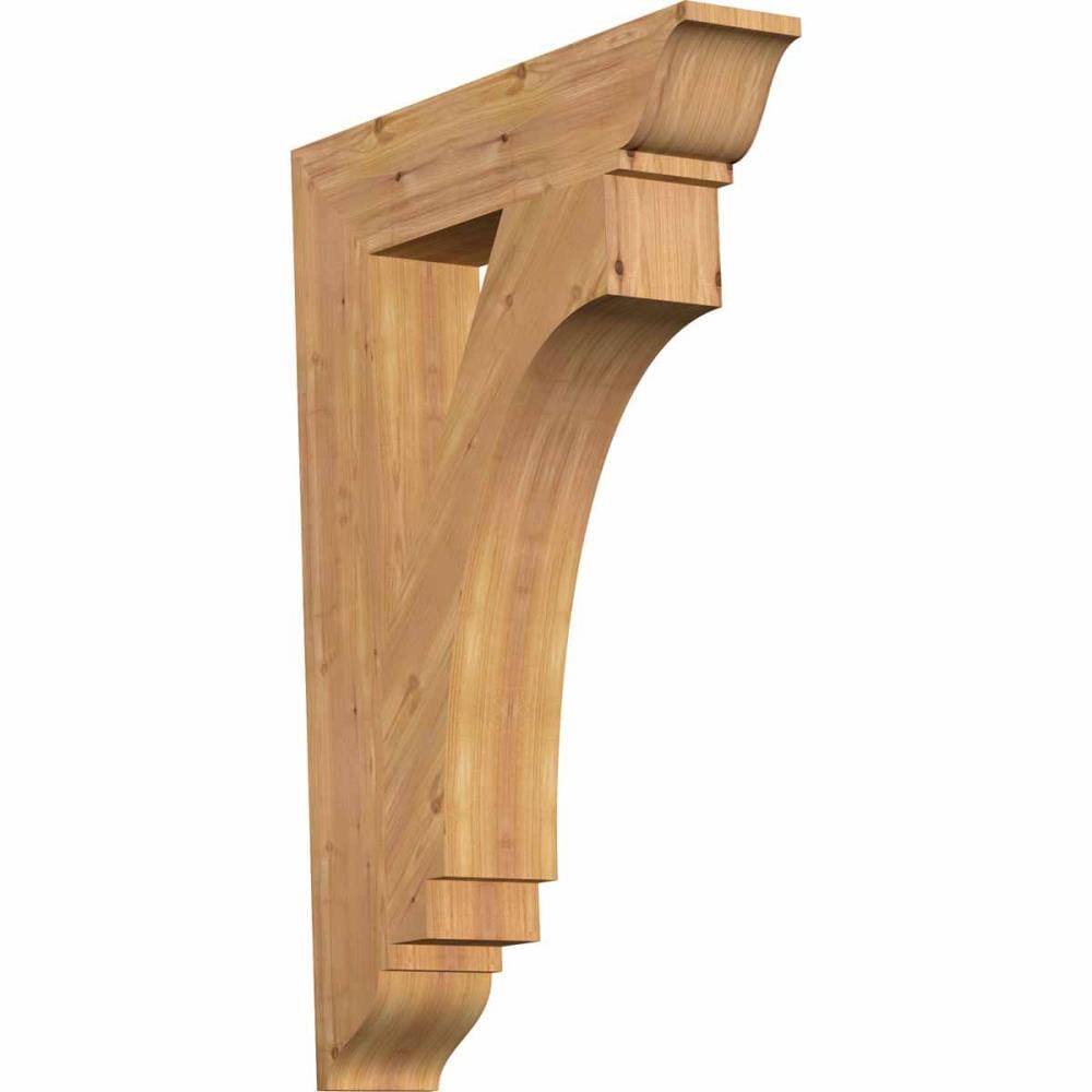 Ekena Millwork BKT06X28X40IMP01SWR Imperial traditional smooth 5-1/2-in x 28-in x 40-in Western red cedar Brown Wood Standard bracket