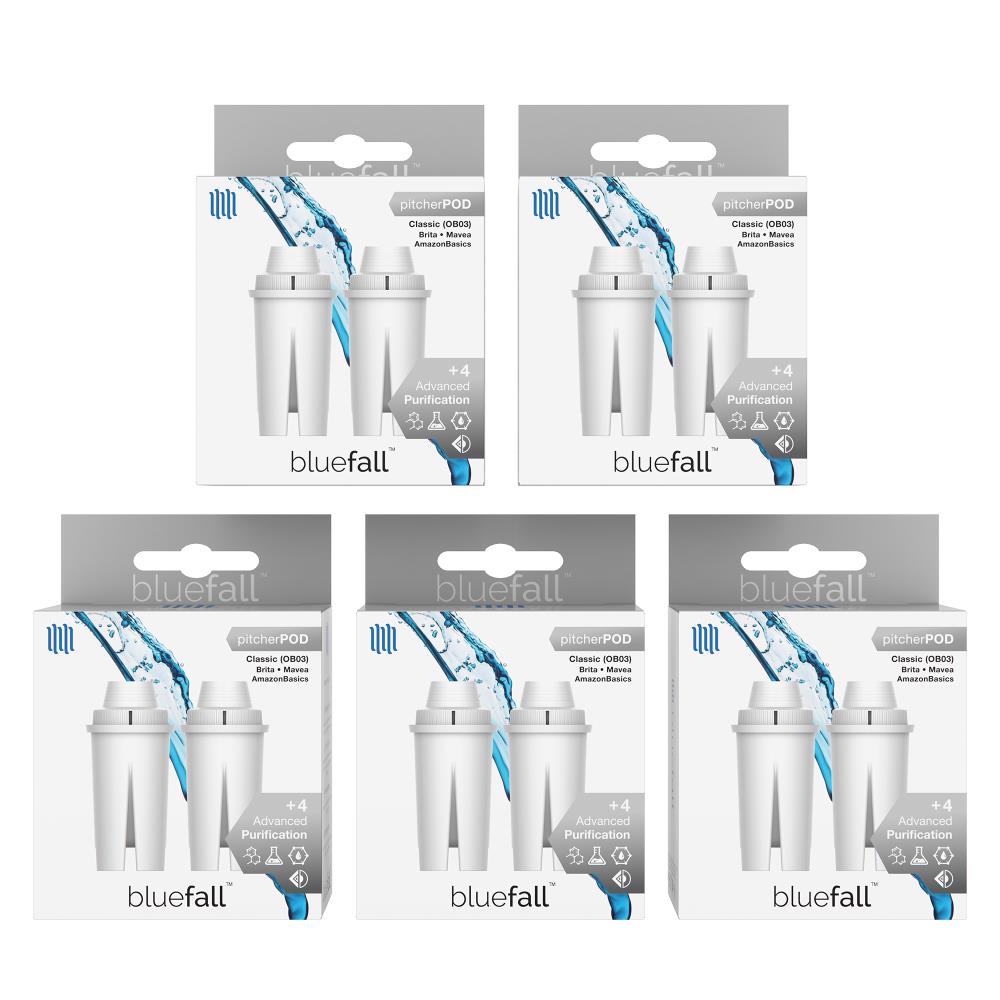 Bluefall BF-CLSSC-5PACK PitcherPod Gac/Ion Exchange Pitcher Replacement Filter