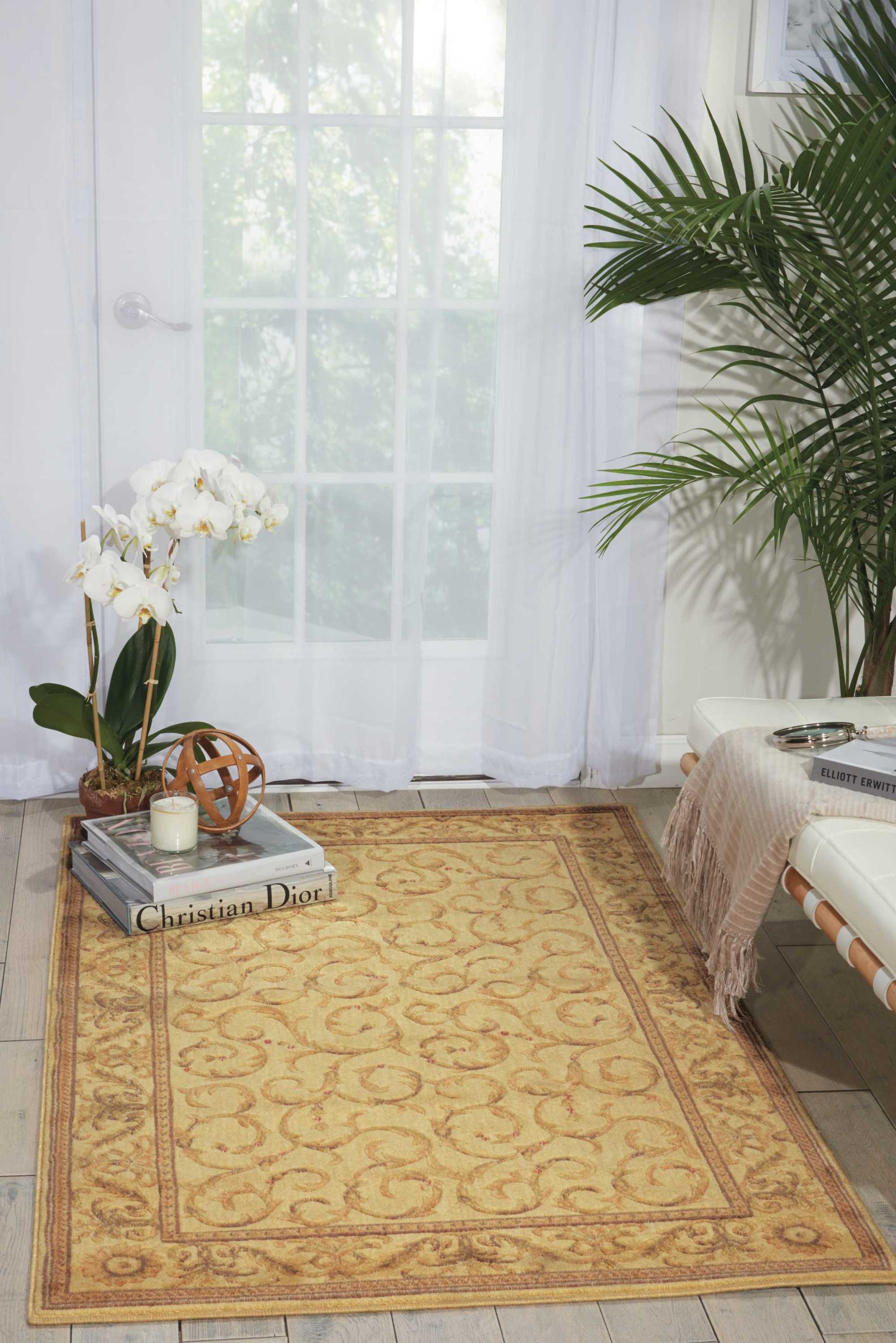 Nourison 82257 Somerset 2 x 3 (ft) Synthetic Ivory Rectangular Indoor Abstract Area rug