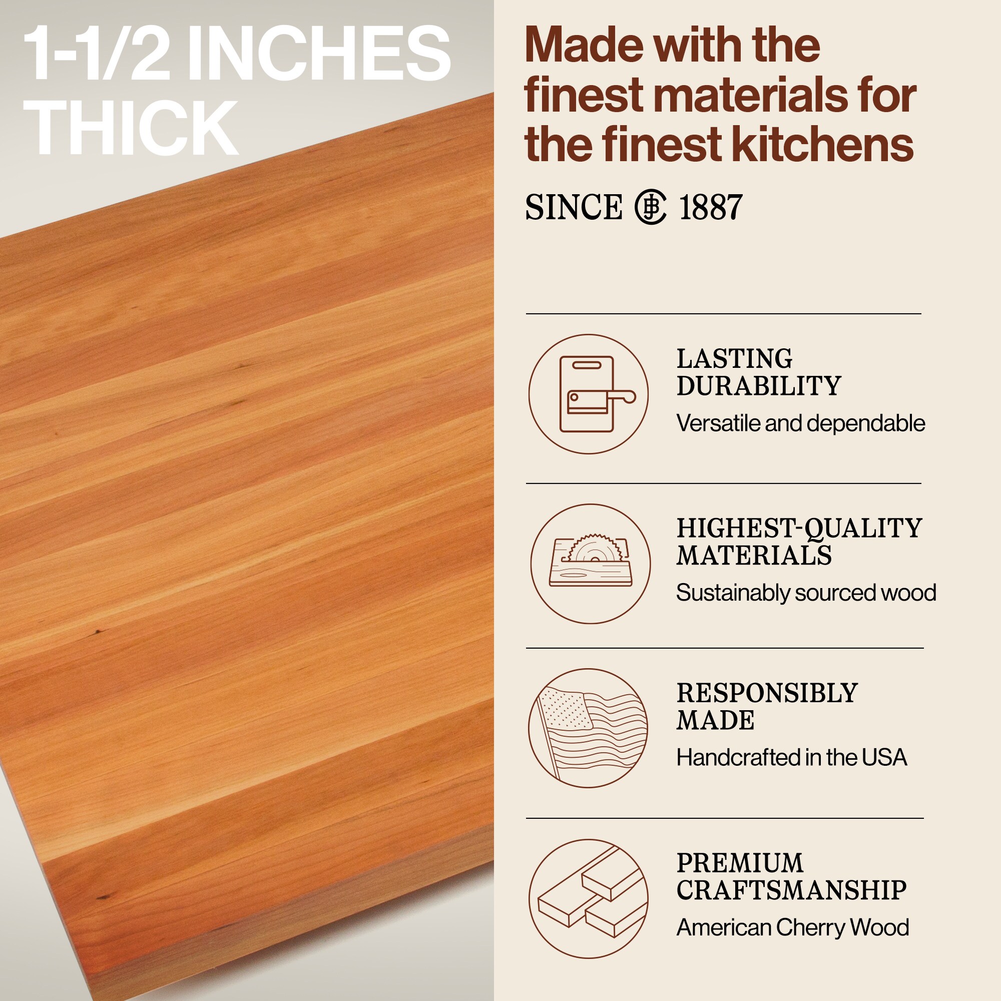 John Boos 301016 In-Stock-Lam-Countertops - View #3