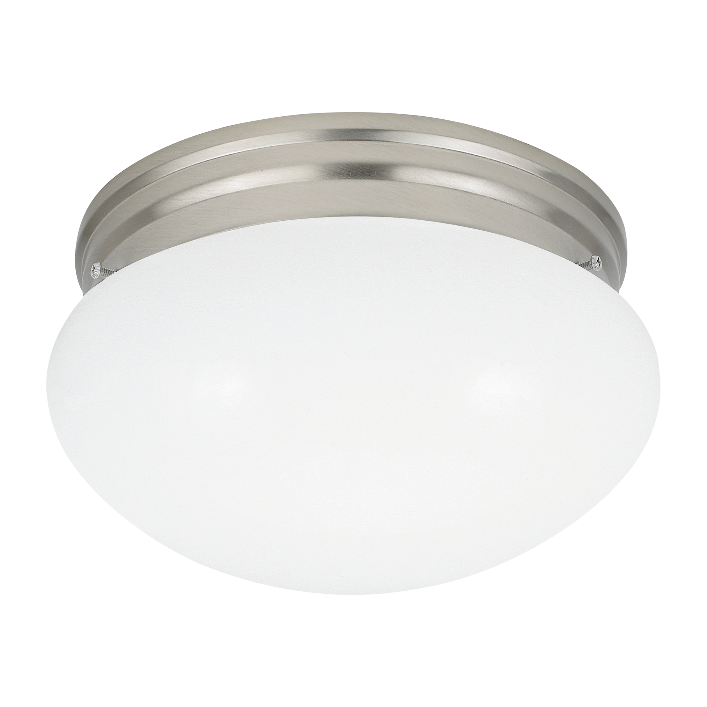 Generation Lighting Webster 1-Light Brushed Nickel Flush Mount Light ...