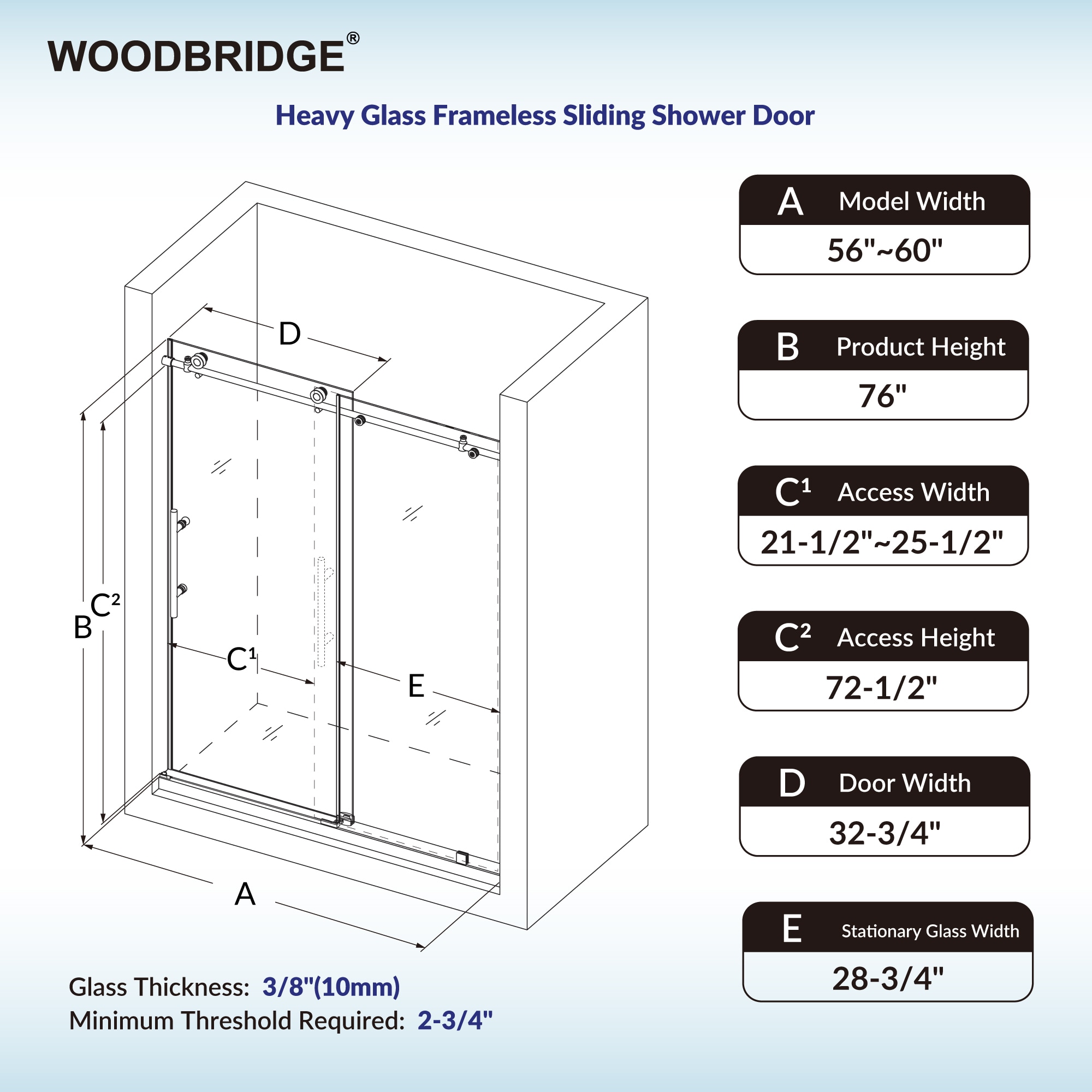 Woodbridge LB340 Shower-Doors - View #12