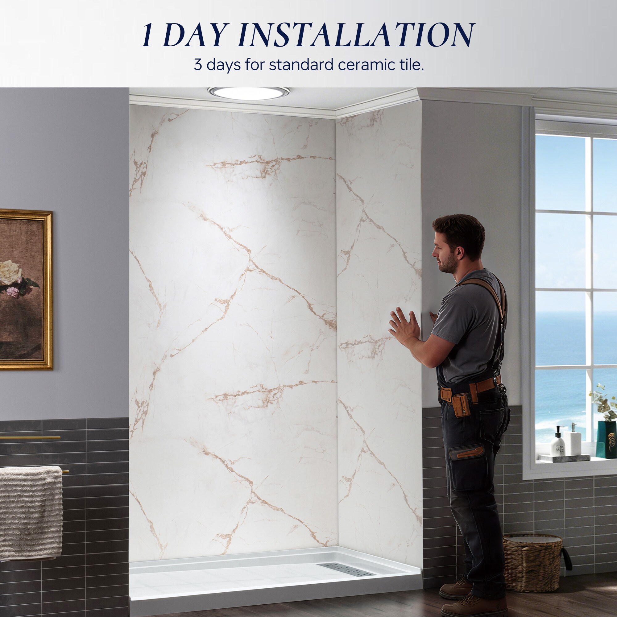 Woodbridge LSWP143 Shower-Wall-Surrounds - View #8