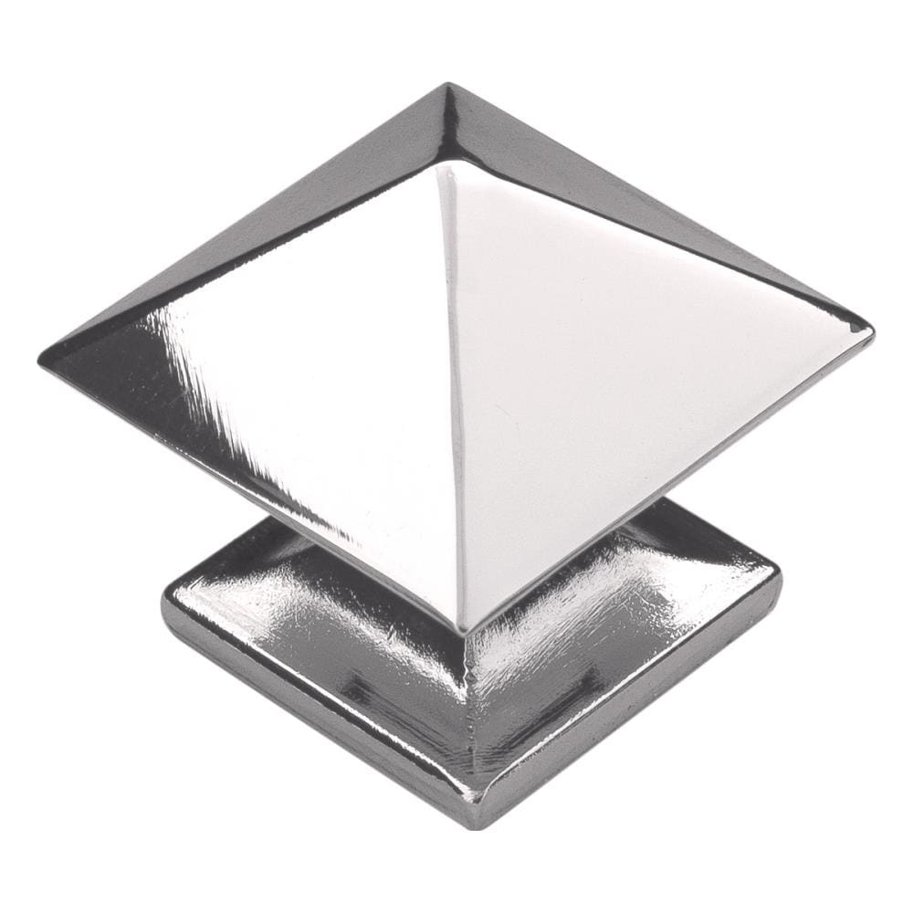 Hickory Hardware P3015-14 Studio 1/4-in Polished Nickel Square Transitional Cabinet Knob