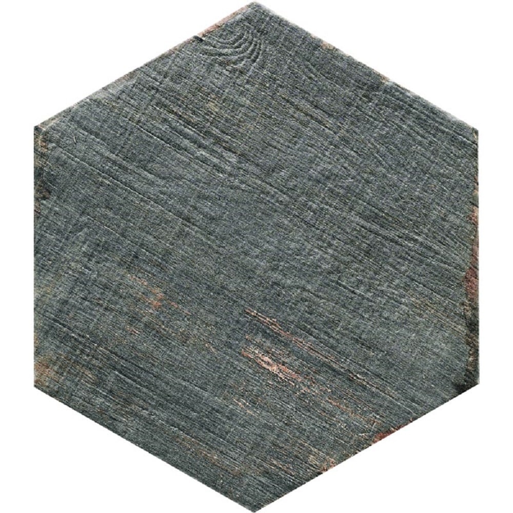 Apollo Tile RETICENIHEX Dark Gray 14-in x 14-in Matte Porcelain Stone Look Floor and Wall Tile (10-sq. ft/ Carton)