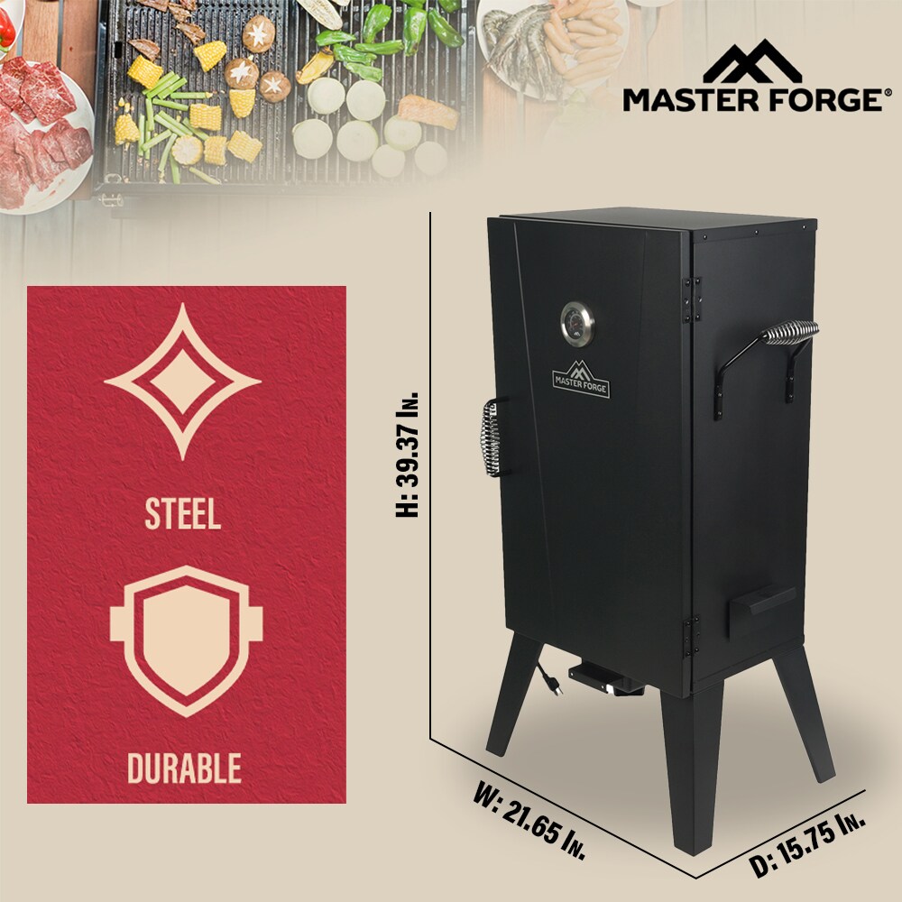 Master 531Sq in Black Electric Smoker in the Electric Smokers