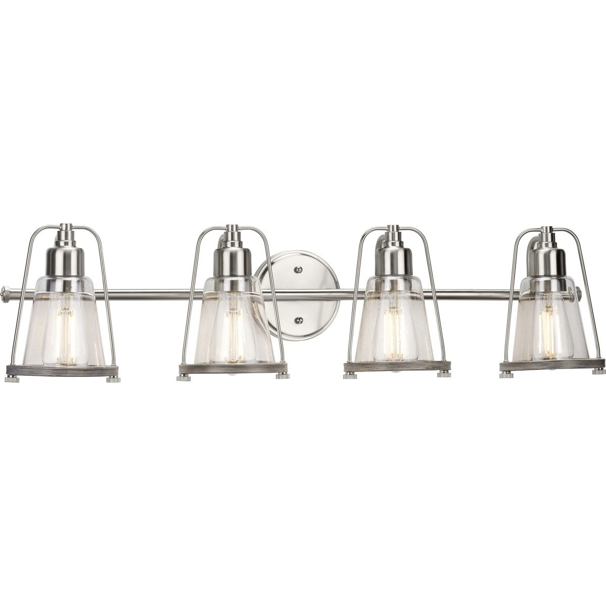 Progress Lighting P300298-009 Conway 33-in 4 -Light Brushed Nickel Coastal Vanity light