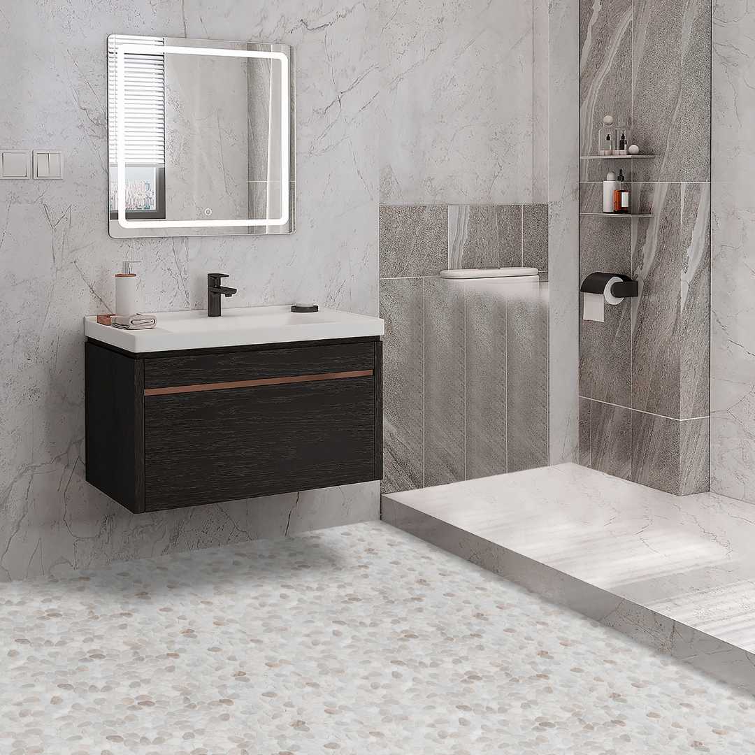 The Tile Life - Sample - Huron Glacier 4-in x 4-in Matte Glass Floor and Wall Tile