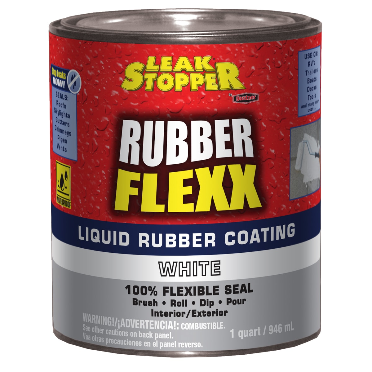Rubberseal Liquid Rubber Waterproofing Roll On - Light Gray -rubberseal  Rubberseal Liquid Rubber Waterproofing Products