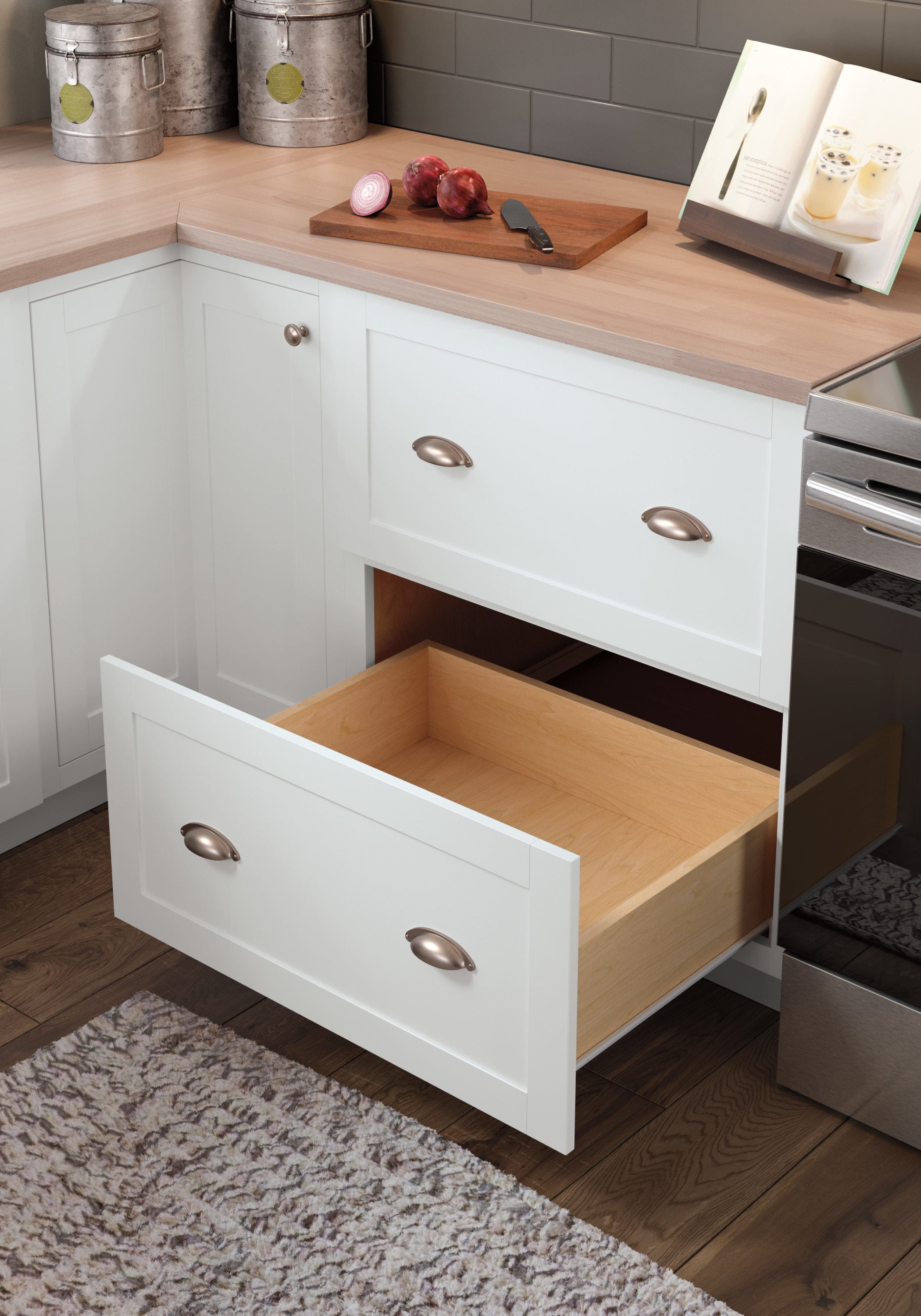 Two Drawer Base Cabinet - Organization - Diamond