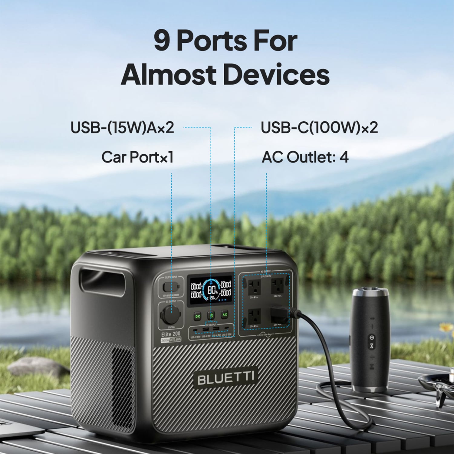 BLUETTI EL200V2+PV200-LWSUS Solar-Generators - View #6