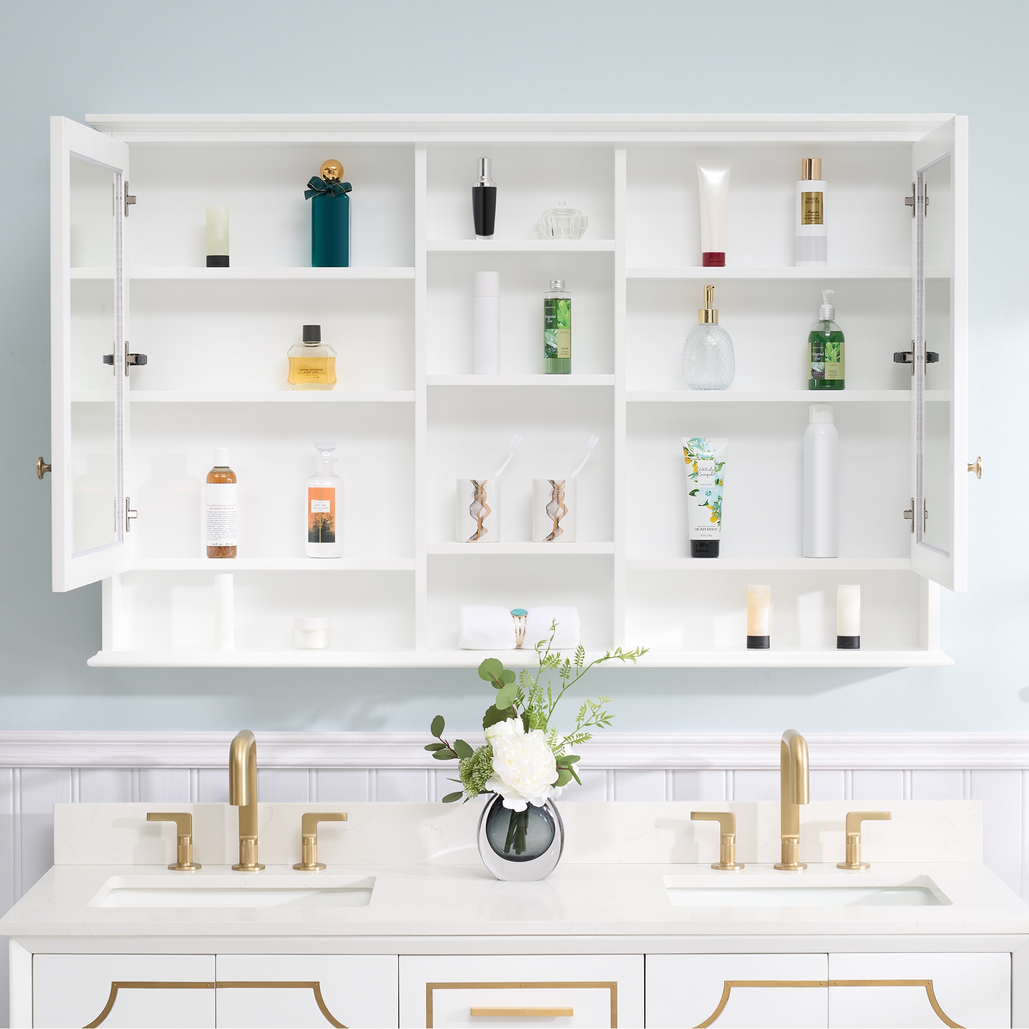 WELLFOR MED55YS1WT Bathroom-Medicine-Cabinets - View #3