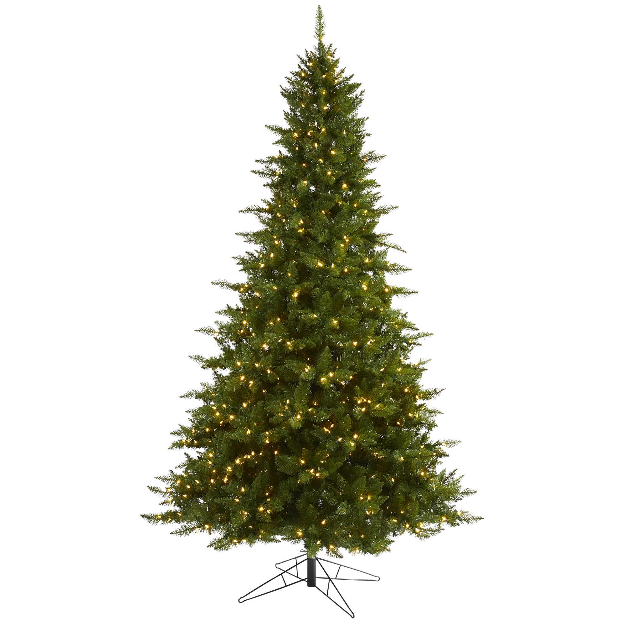 Nearly Natural 9-ft Spruce Pre-lit Artificial Christmas Tree with LED ...