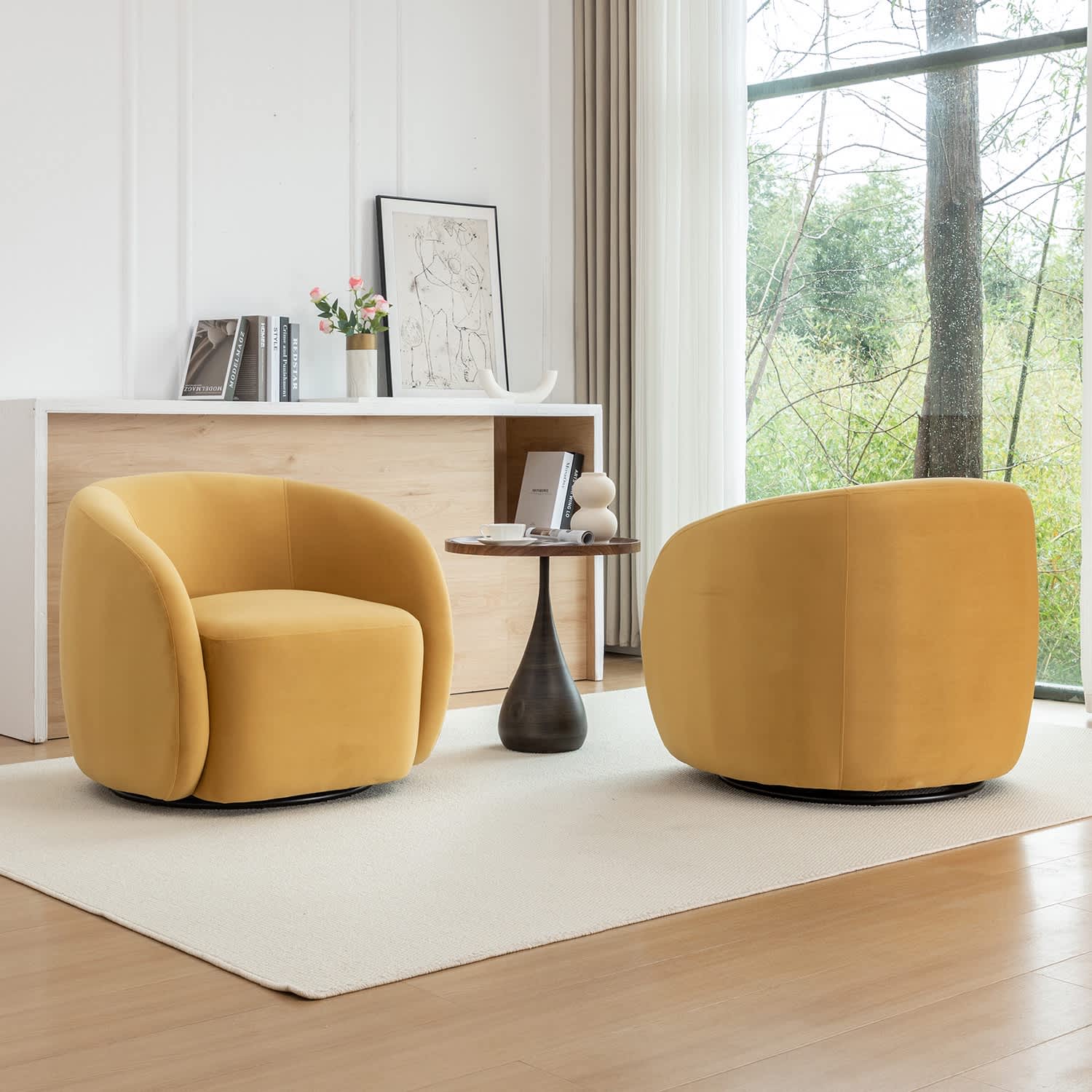 SEYNAR XY786-MUSTARD-S2 chairs - View #2