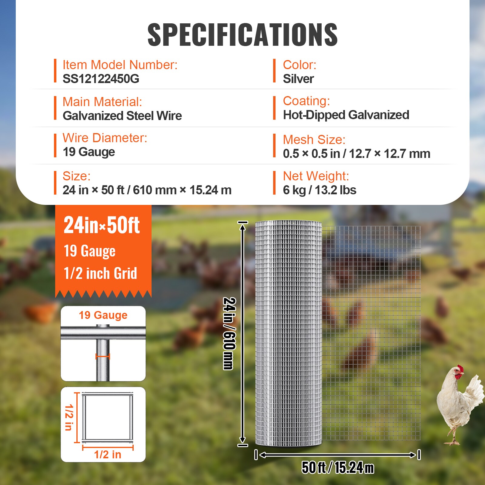 VEVOR SCDXGSWL24IN05131V0 Fence-Gates - View #7