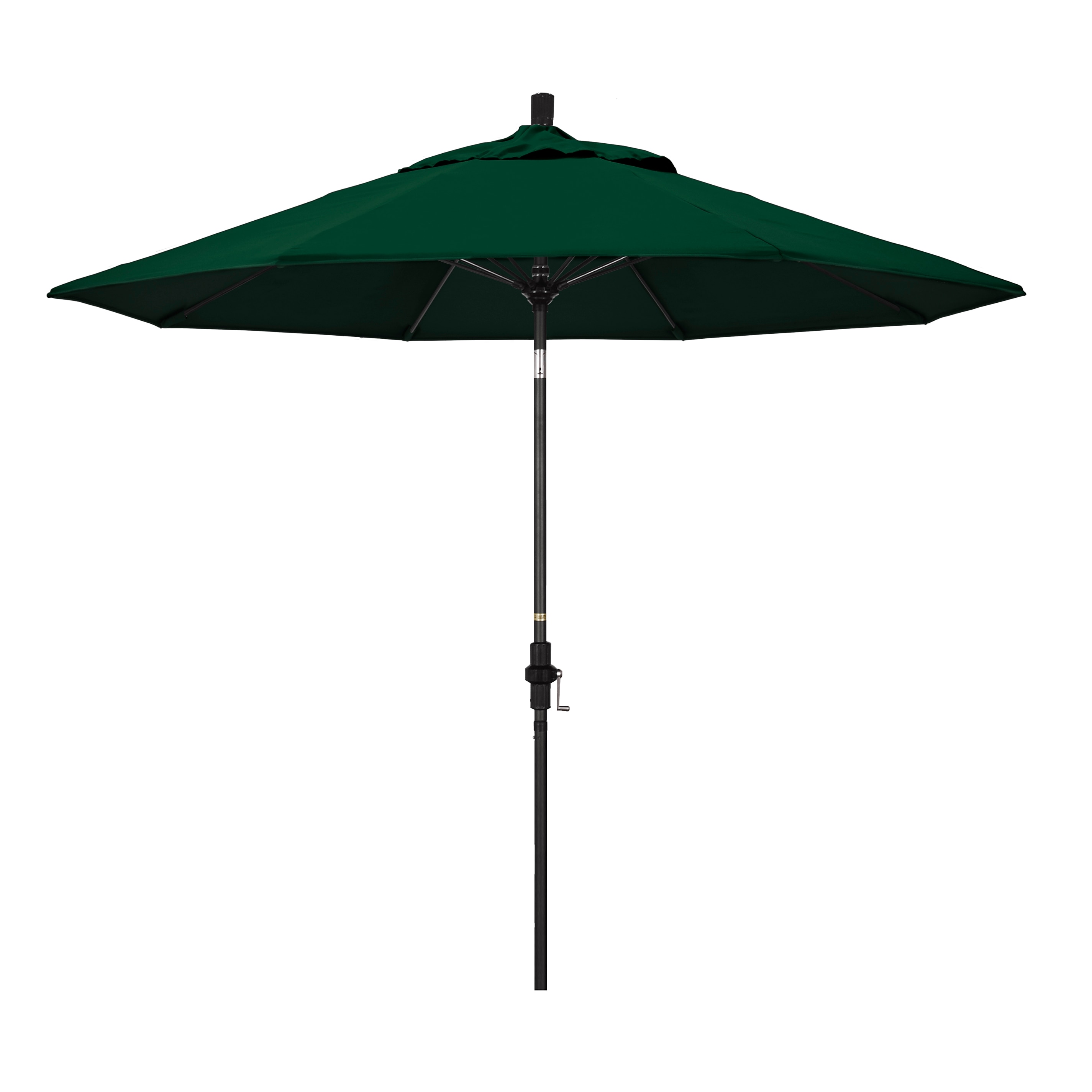 California Umbrella GSCUF908705-5446 9-ft Aluminum Green Auto-tilt Market Patio Umbrella