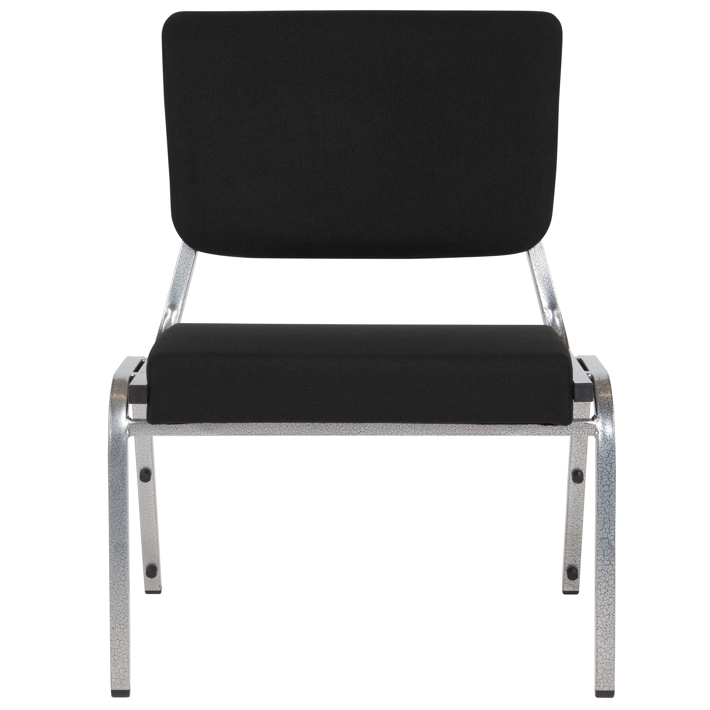 Hercules 1000 lb. Rated Black Fabric Stackable Reception Chair