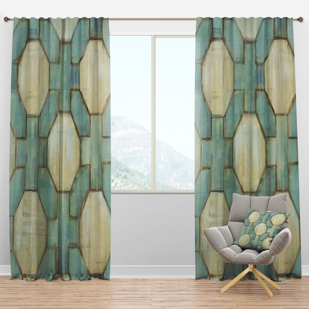Designart CTN30549-52-84 84-in Beige Room darkening Thermal lined Rod pocket Single curtain panel