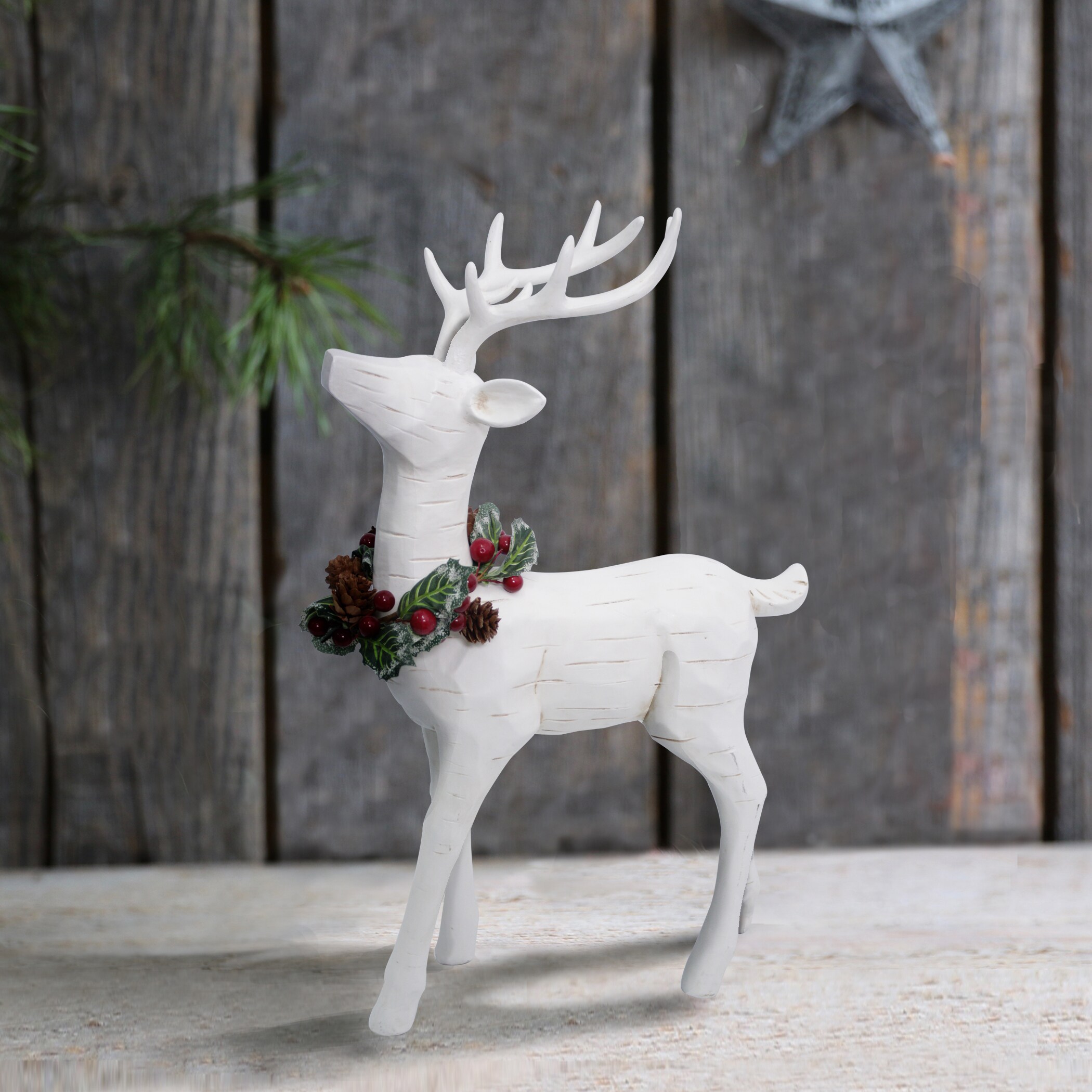 Transform Your Holiday Spirit with White Deer Christmas Decoration