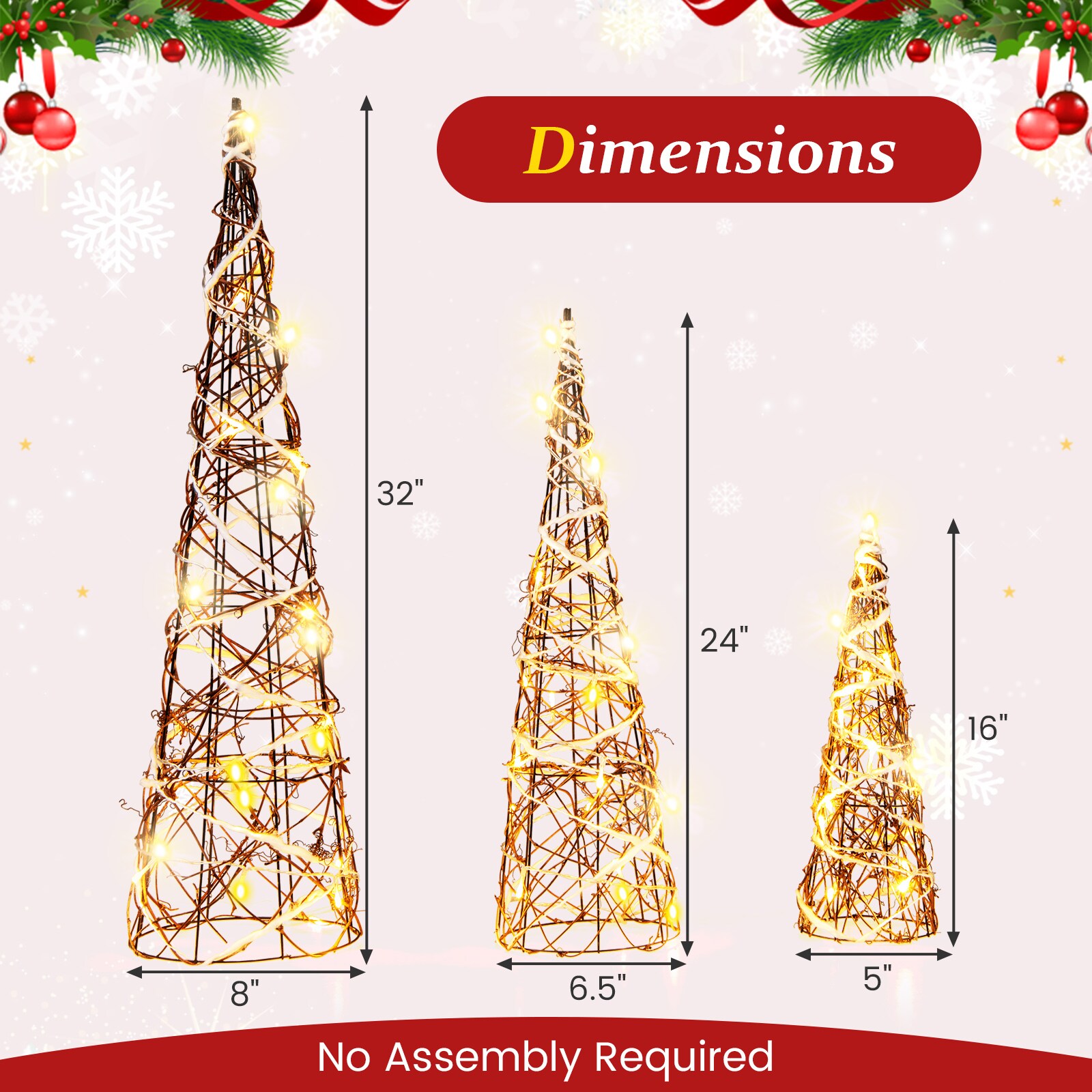 Slickblue D-CO-SU99942MC Table-Christmas-Decorations - View #4