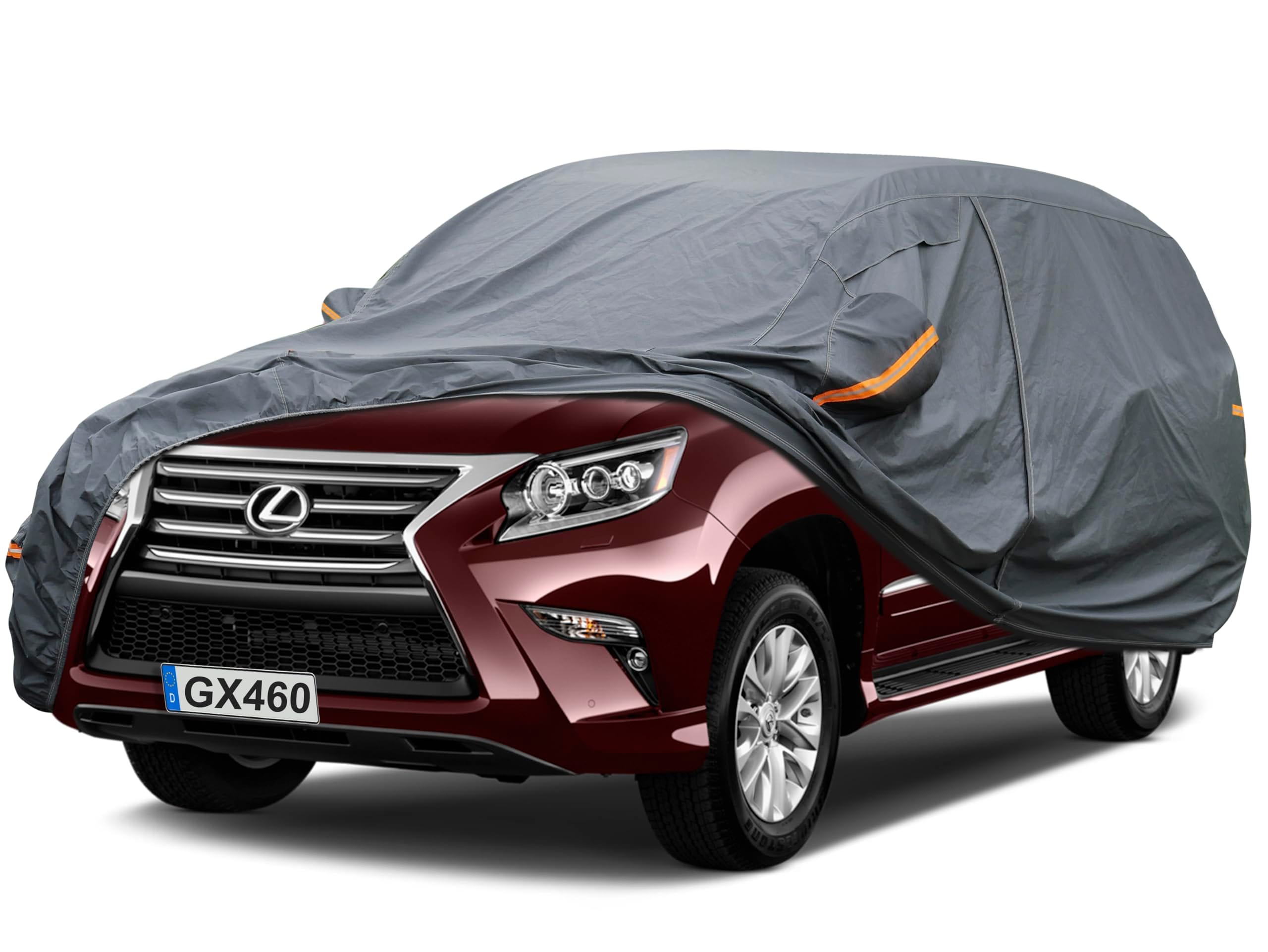 Holthly  Premium Car Cover Custom Fit Lexus GX GX460 GX470 (2002-2026) 16 Layers Heavy Duty Car Cover Waterproof All Weather with Zipper Door for Sun Rain Snow Dust UV Protection