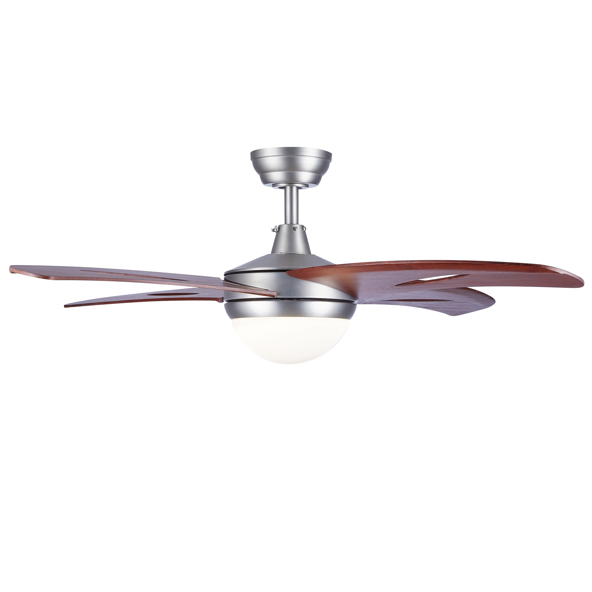CO-Z 48-in Brushed Nickel Color-changing Integrated LED