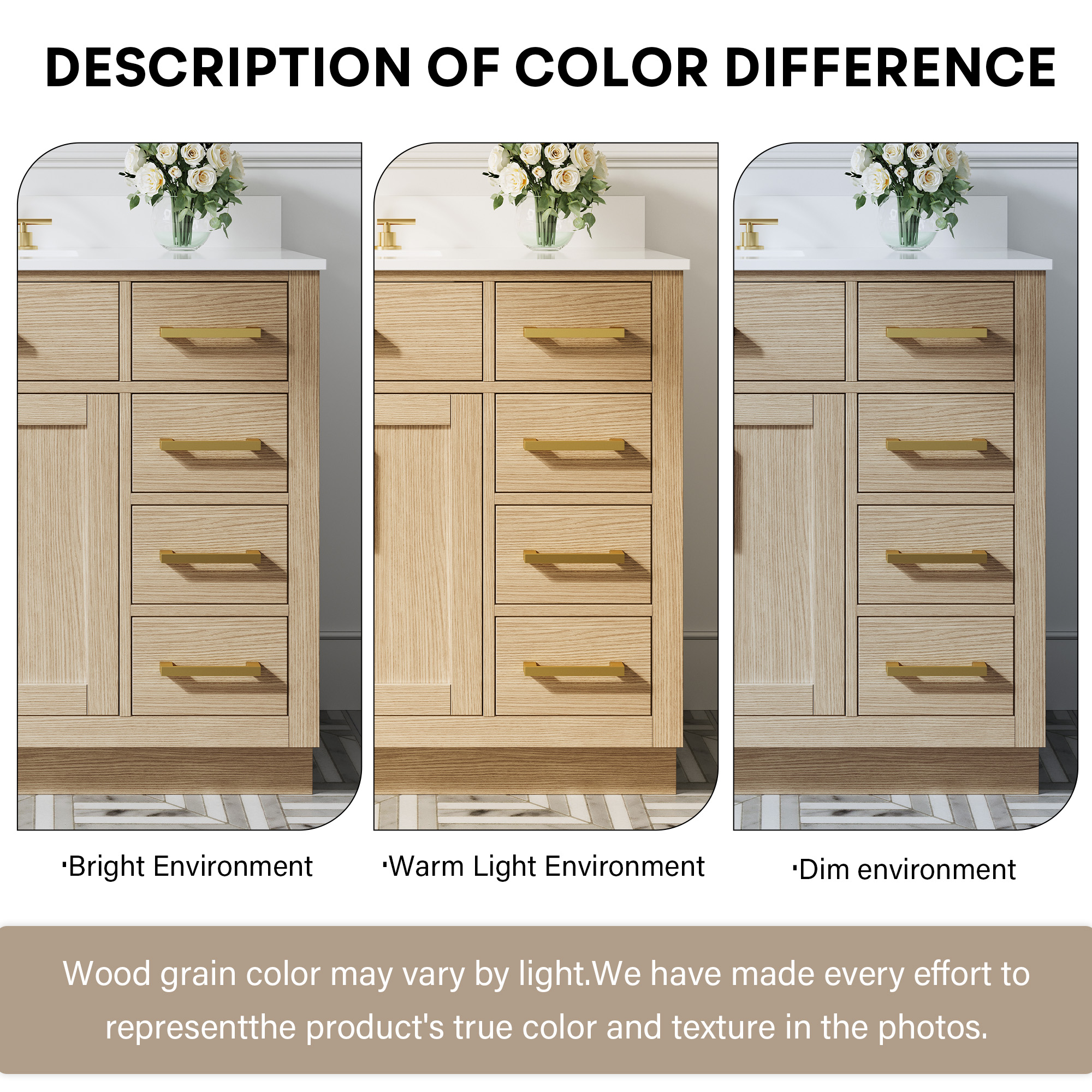 WELLFOR BCB1936GMG -WF Bath-Vanity-Combo - View #6