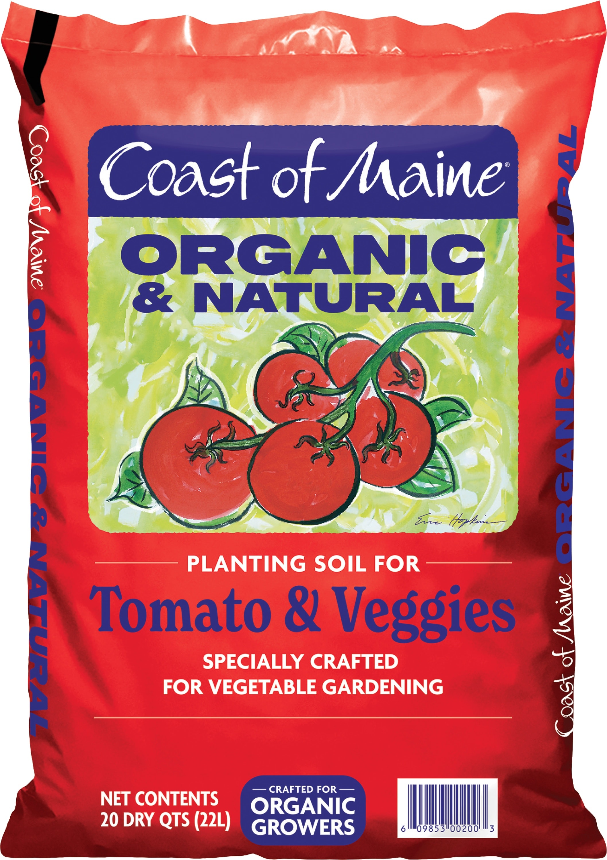 Coast of Maine -  Organic Natural Planting Soil for Vegetables Tomatoes - Premium Planting Soil w...