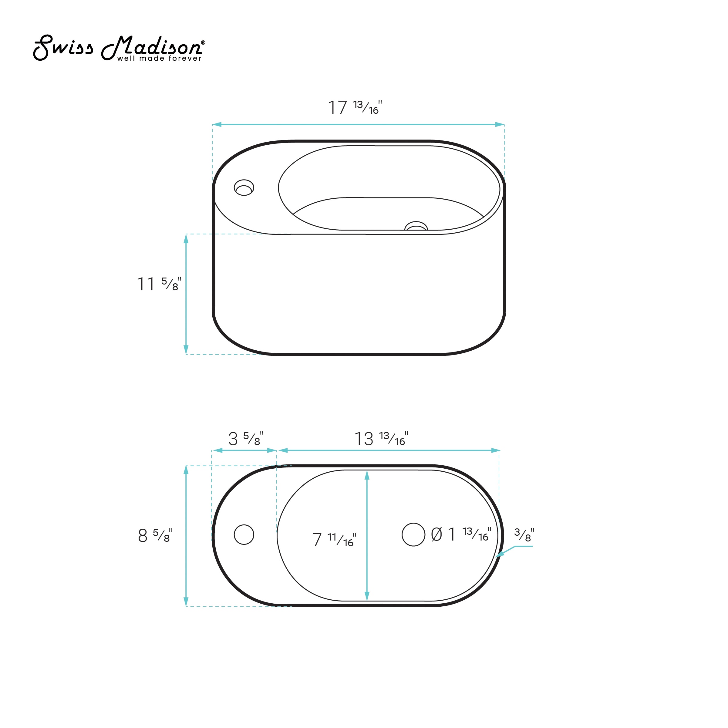 Swiss Madison SM-25-WSARE07PE Bath-Sink - View #7
