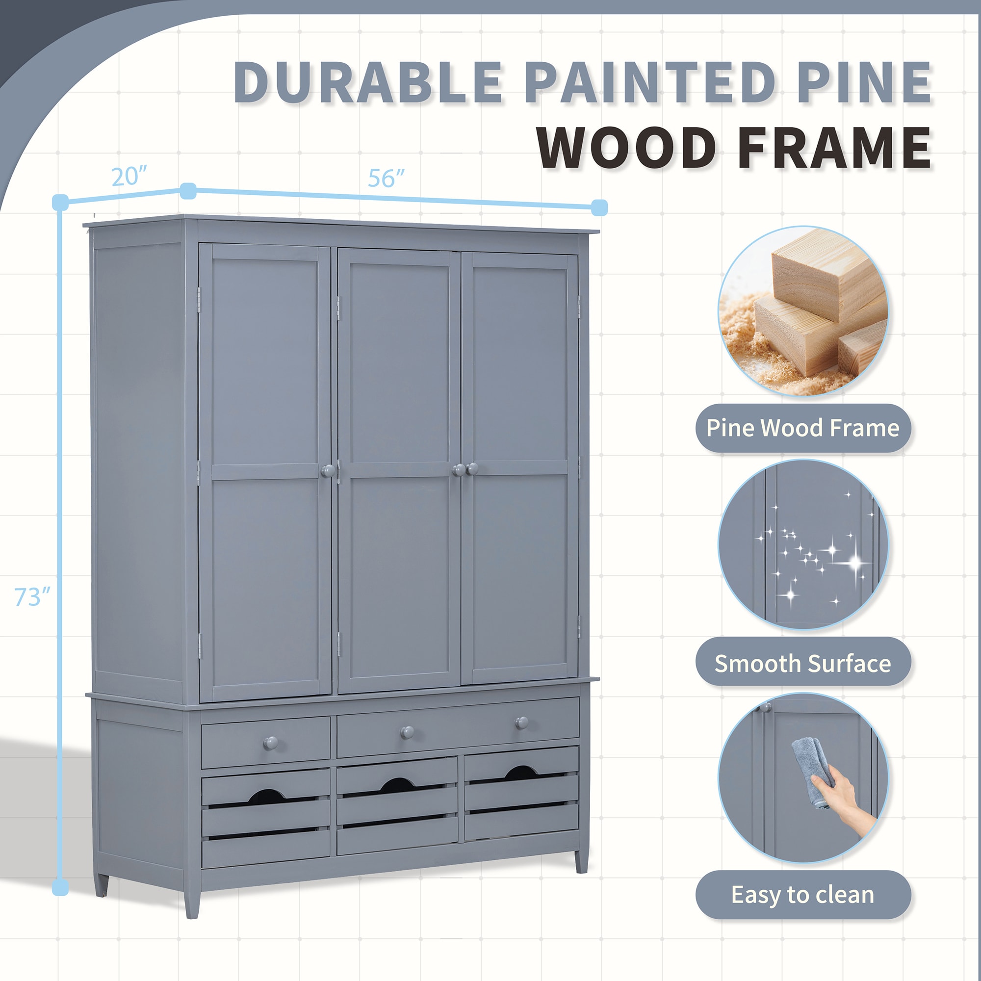 SINOFURN SYA010610GY Dining-Kitchen-Storarge - View #17