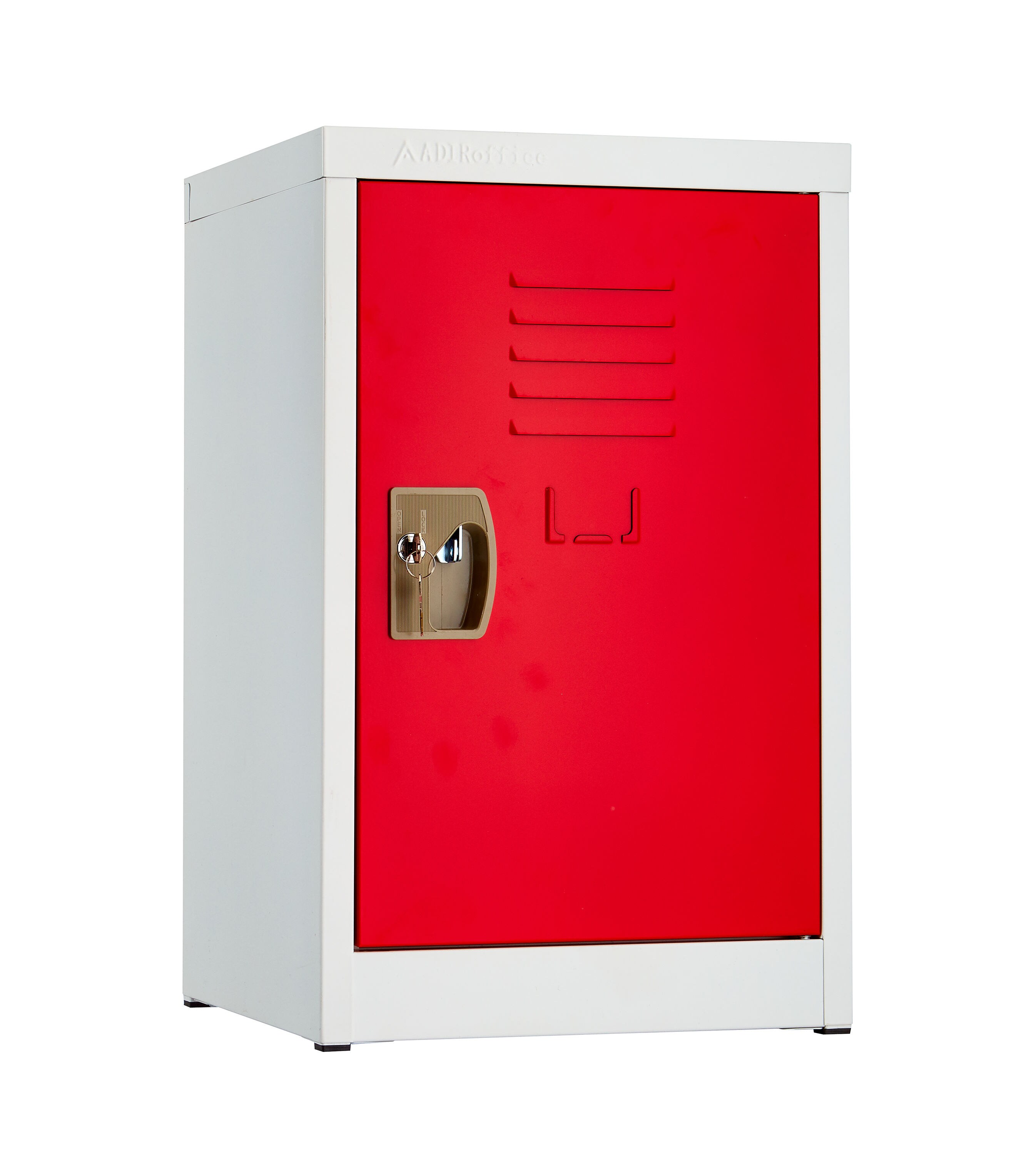 AdirOffice Blue Steel 24in Child Storage Cabinet Lockable Kids Home Gym Locker 