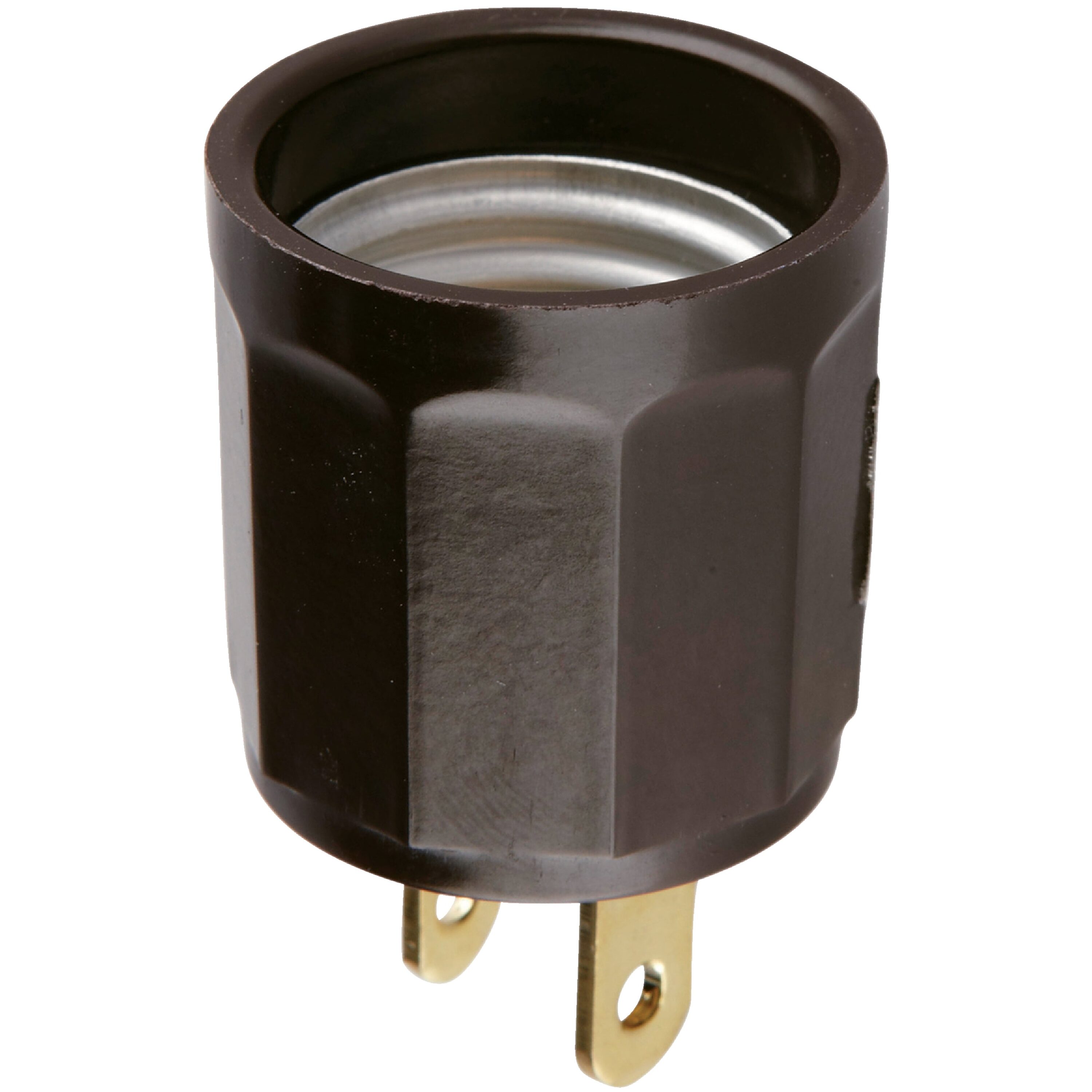 Leviton  15 Amp 660 Watt Brown Outlet to Lampholder Adapter