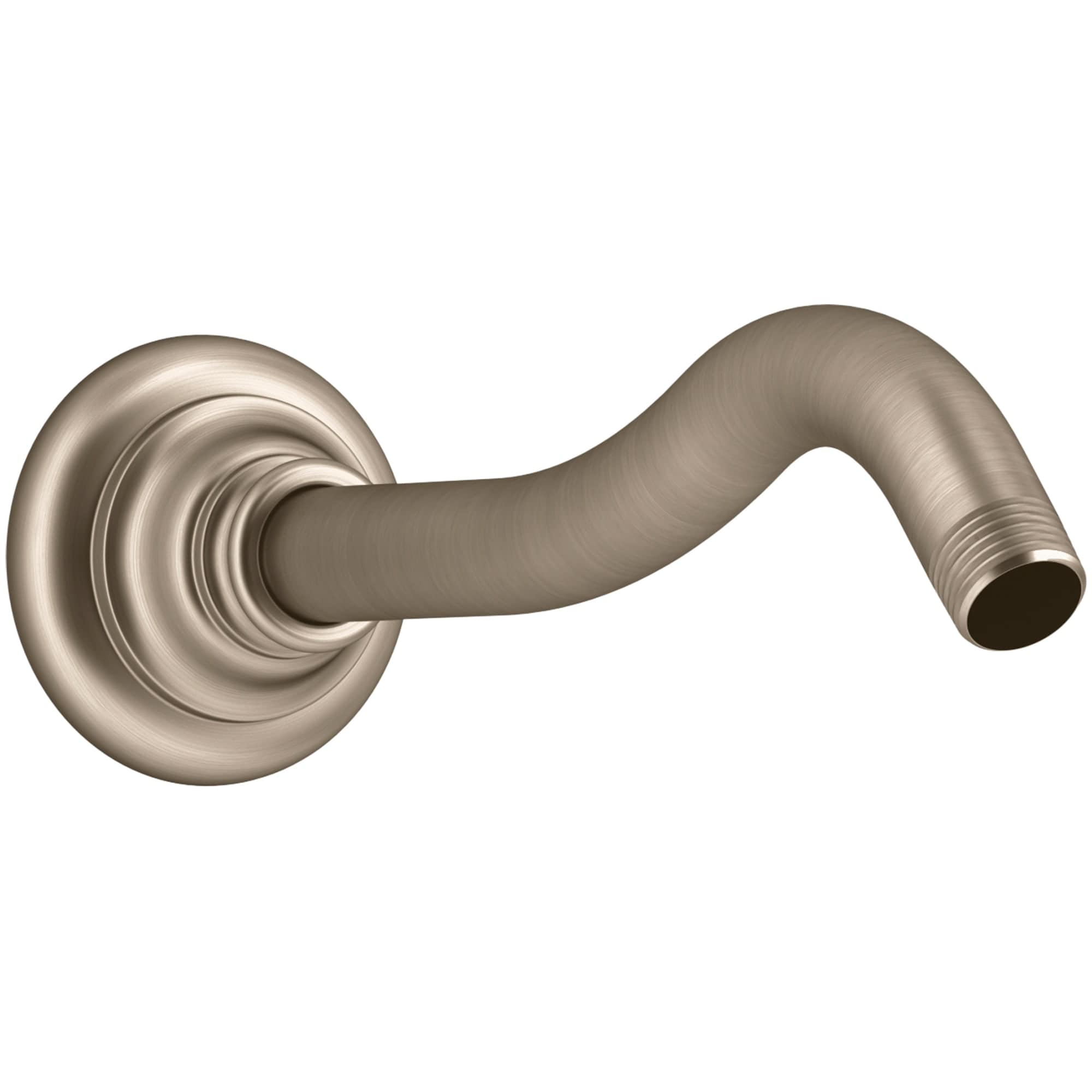 KOHLER 72775-BV Artifacts Vibrant Brushed Bronze 10.688-in Universal Shower Shower arm and flange