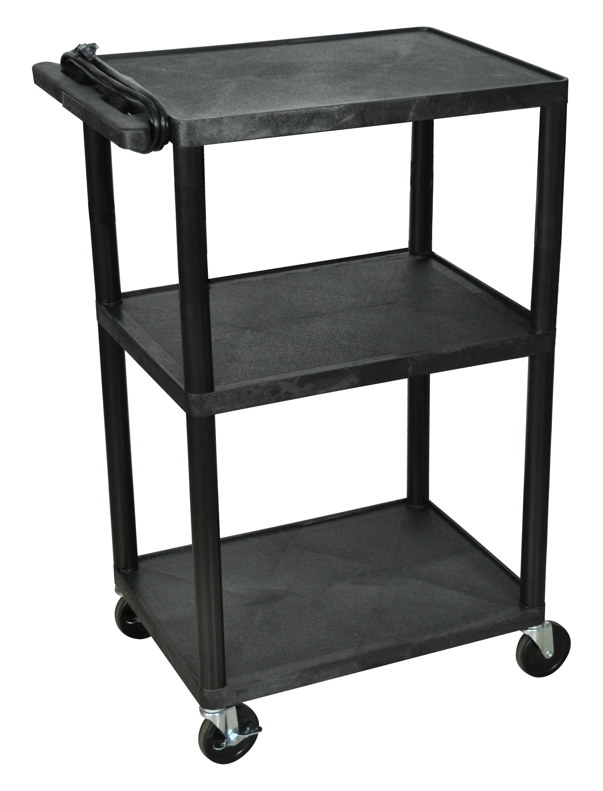 Luxor UCPL2E-B 42-in Table 300-lb Capacity Utility Cart