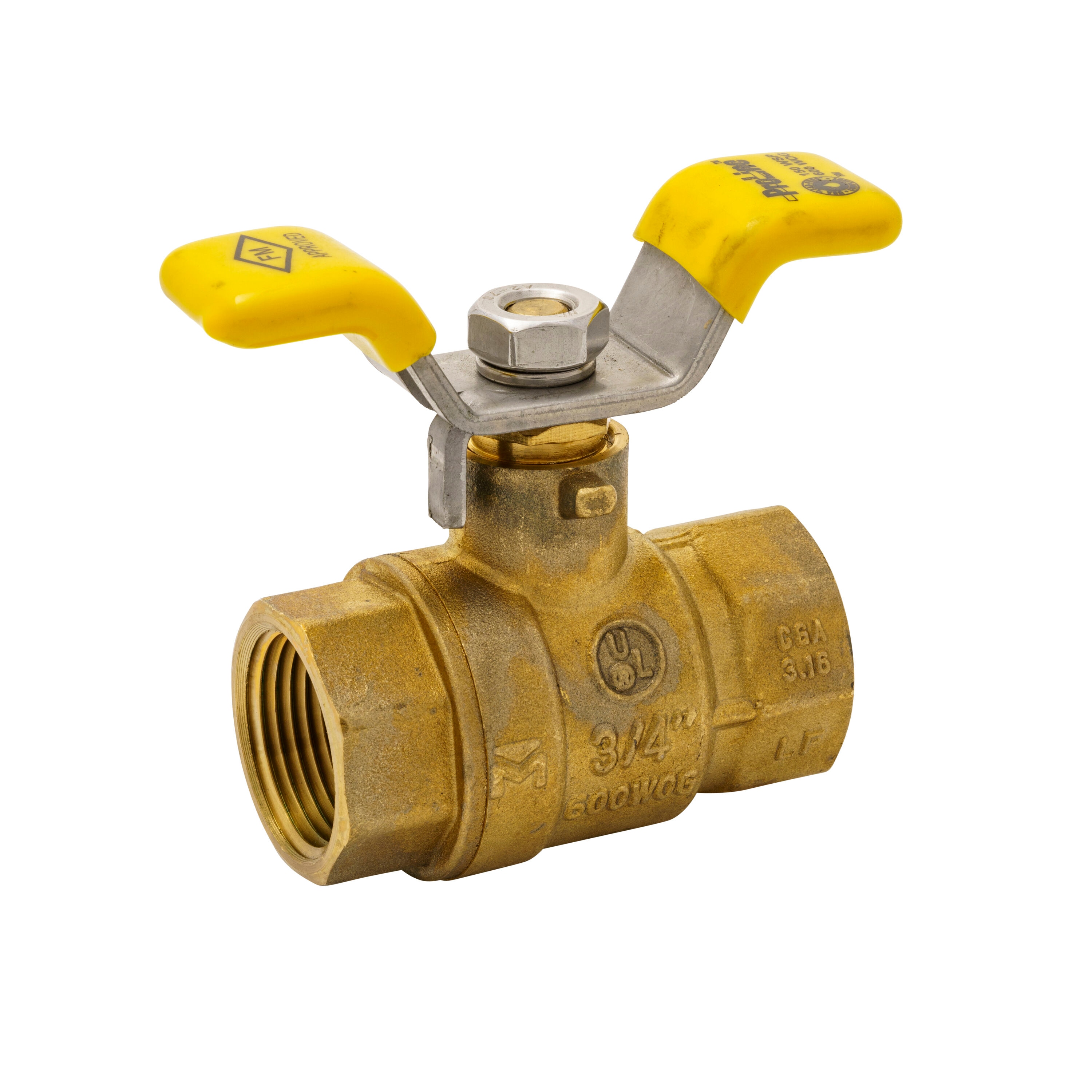 ProLine 107-824TNL 7700TT 3/4-in FIP Brass Ball Valve