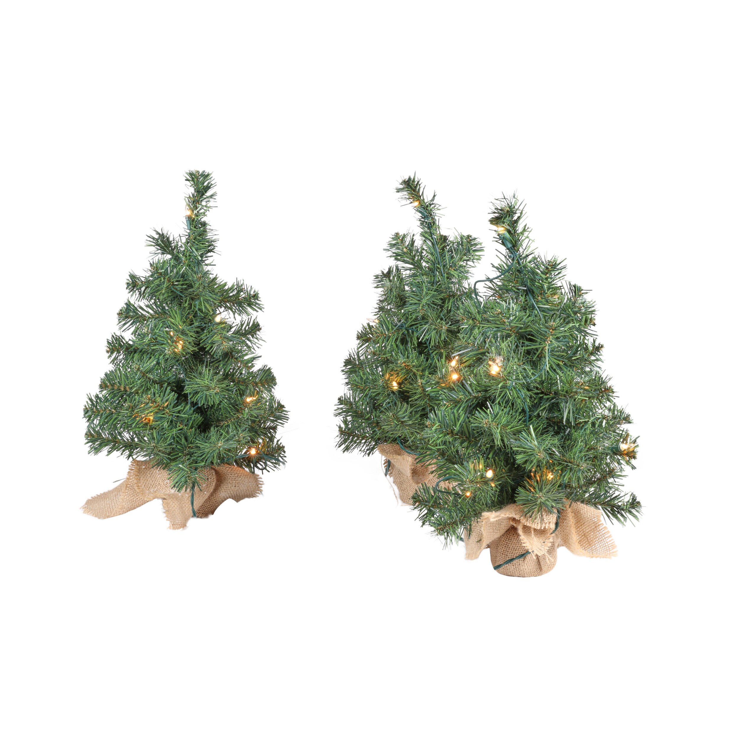 Holiday Living 3-Pack 18-In Christmas Tree Yard Decoration With Clear Incandescent Lights In The Outdoor Christmas Decorations Department At Lowes .Com