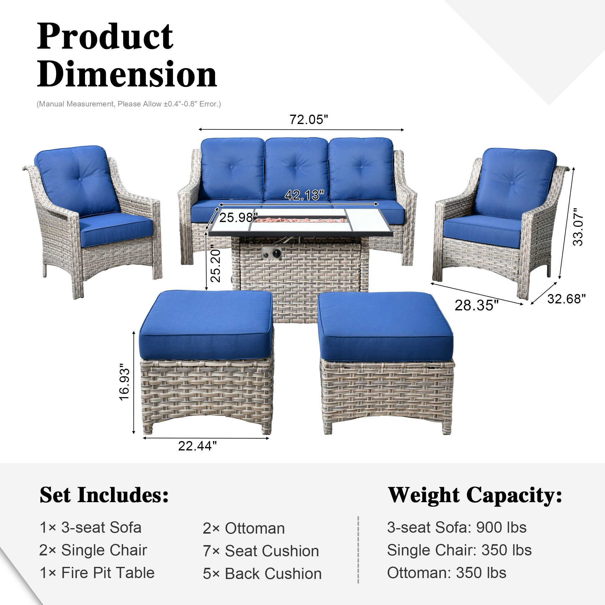 XIZZI XIPAD7164-CFP Patio-Conversation-Sets - View #9