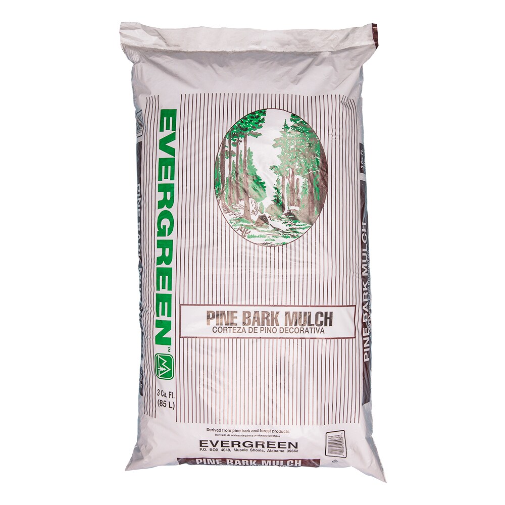3-cu ft Natural Dark Brown Pine Bark Mulch