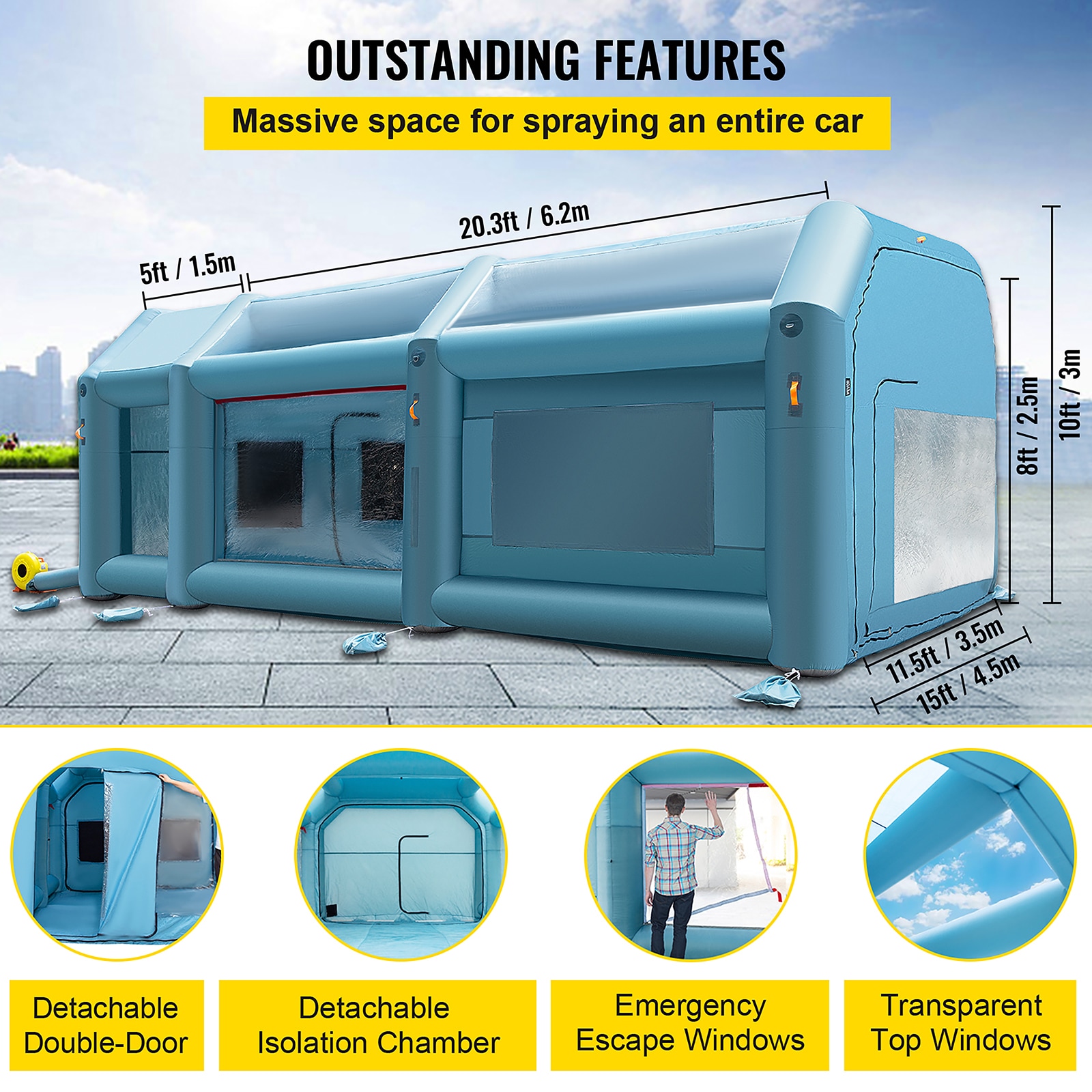 VEVOR CQ8MX4.5M110VPA4XV1 Specialty-Paint-Applicators - View #5