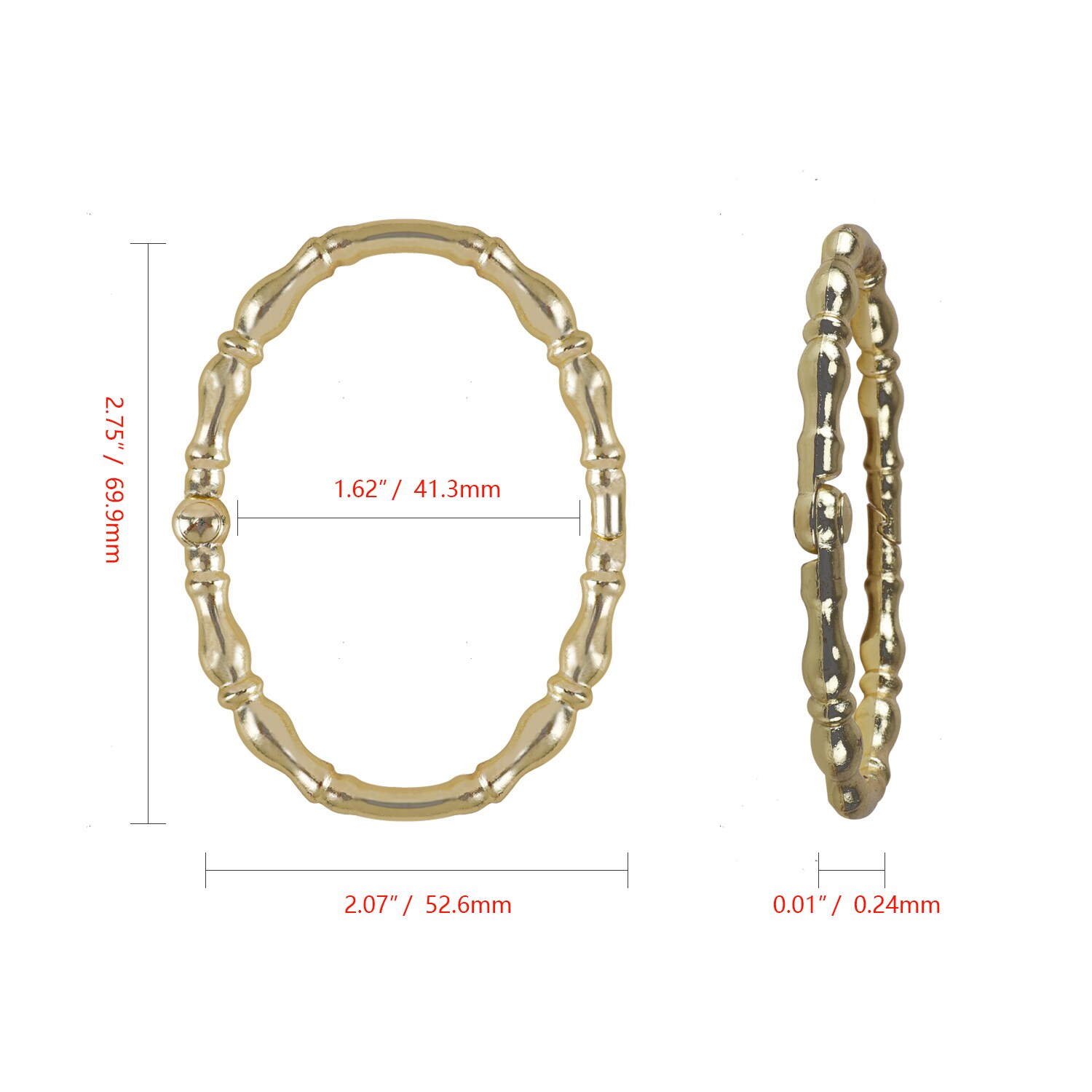 Utopia Alley HK24GD Shower-Rings-Hooks - View #6